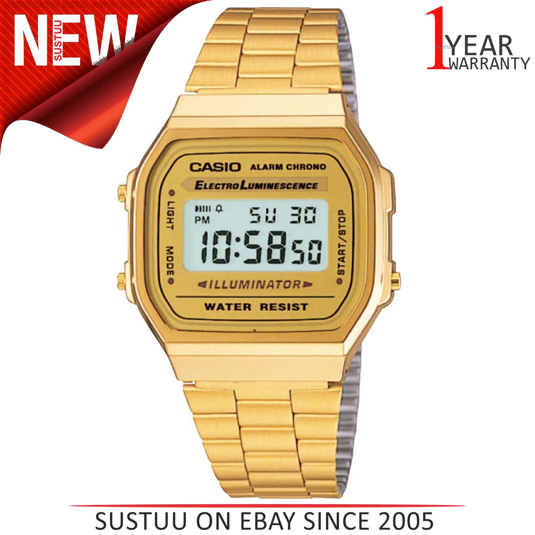 Casio A168WG-9EF Classic Digital Unisex Watch│Electro-Luminescent
