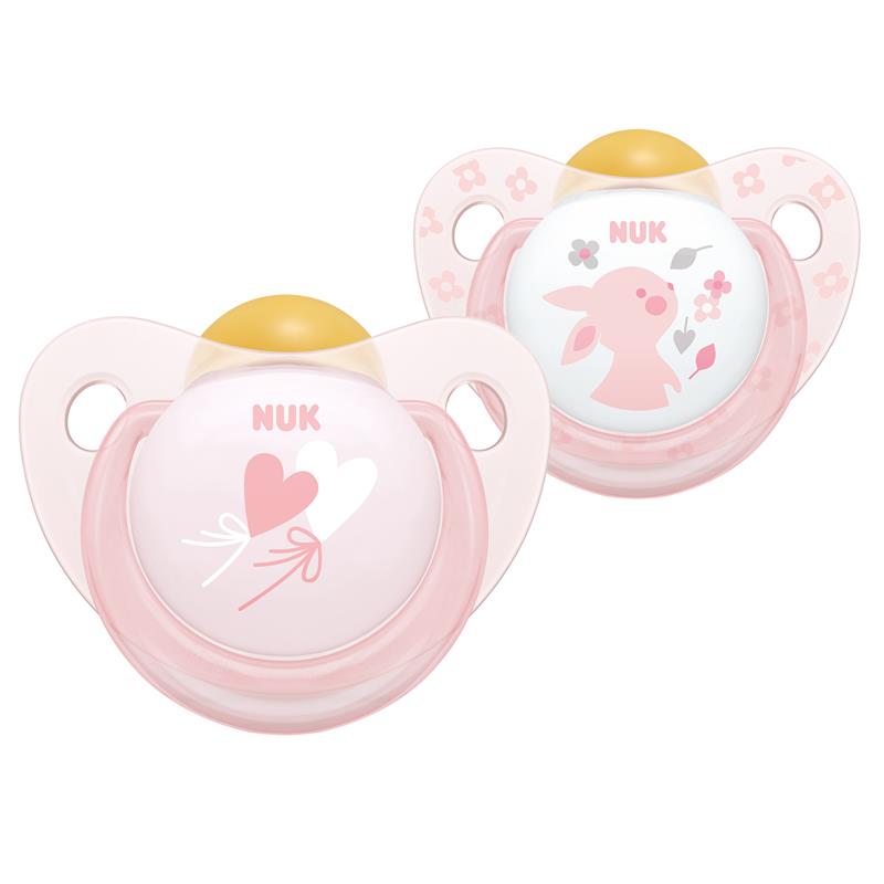 Nuk classique orthodontique ventilé latex naturel tétine 6M taille 2
