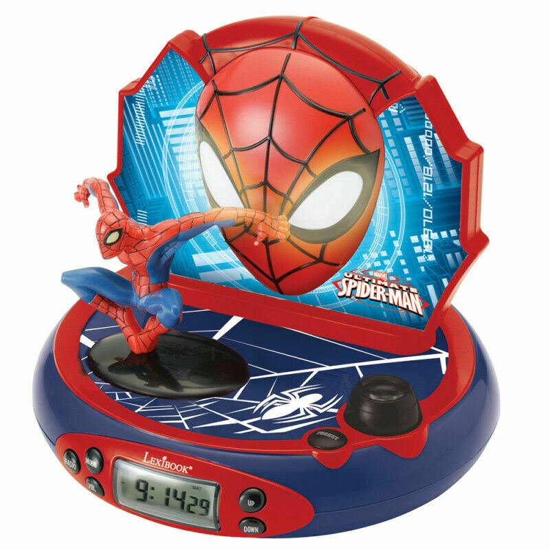 Lexibook RP500SP SpiderMan Projector Alarm Clock│FM Radio│Digital│LCD