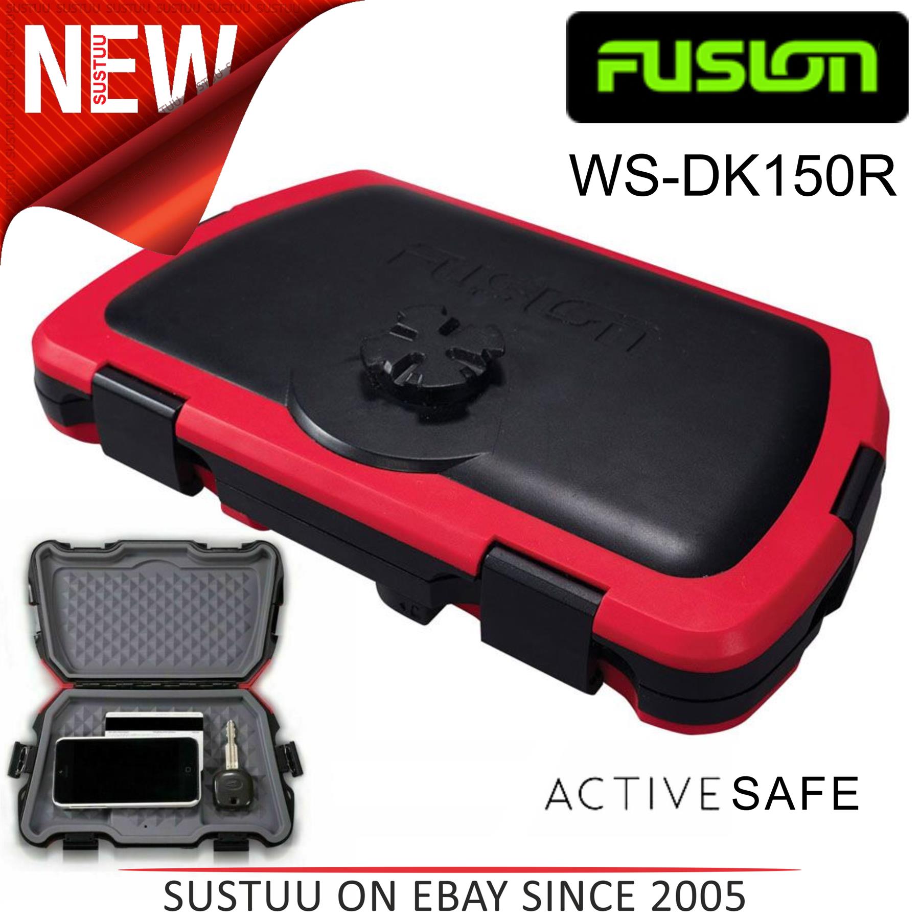 Fusion Active Safe Stereo Active & Floating Storage Dock│IPx7│WS-DK150R│RED