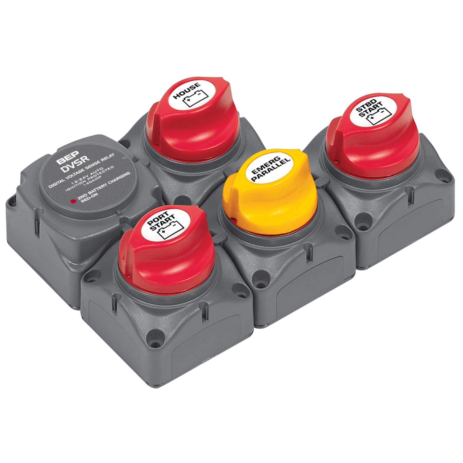 BEP Battery Distribution Cluster with 3 Battery Banks For Twin Inboard Engine