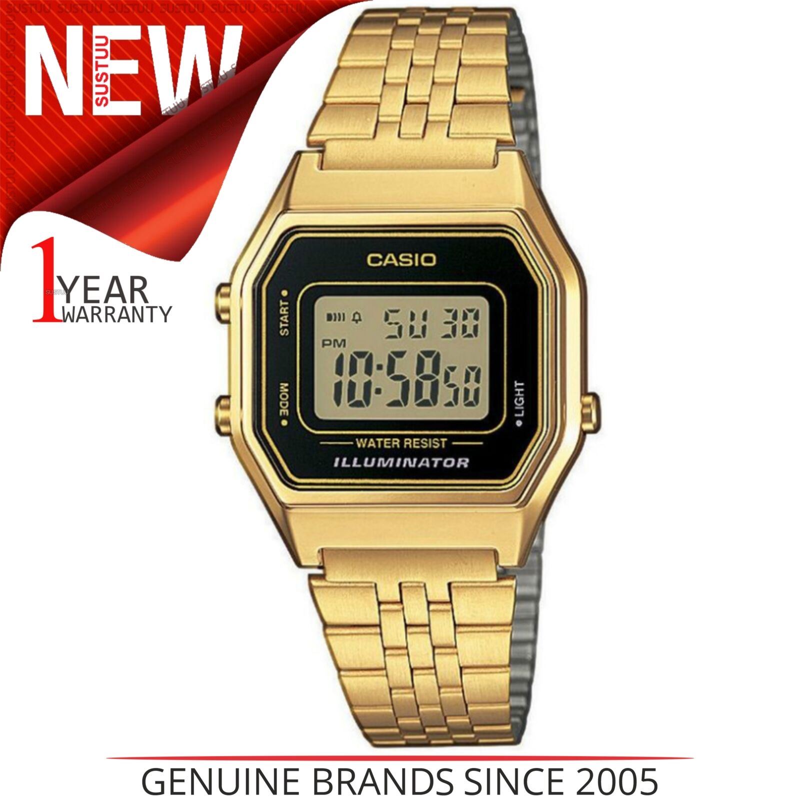 gold plated casio