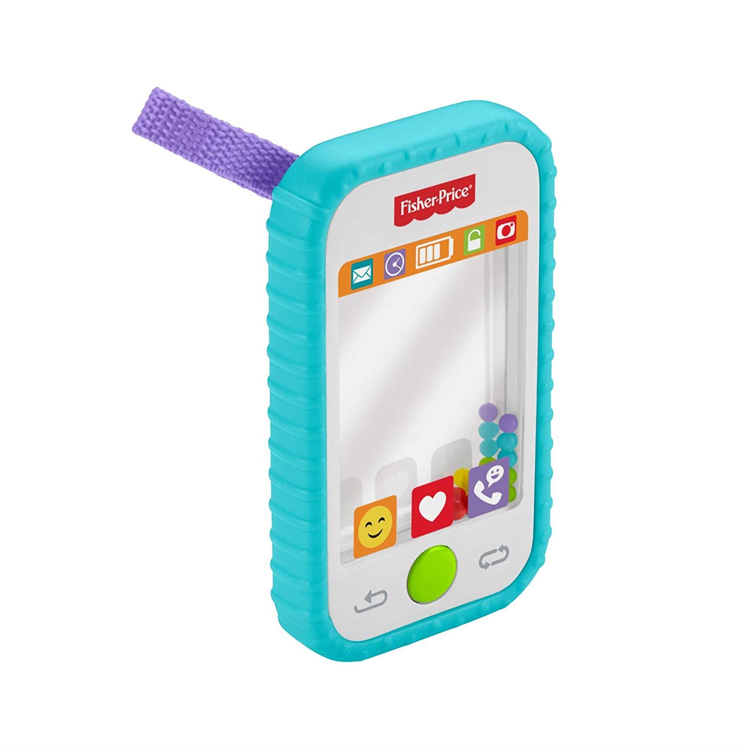 FisherPrice Selfie Phone Teether│Baby's Mobile Rattle/Teething Mirror