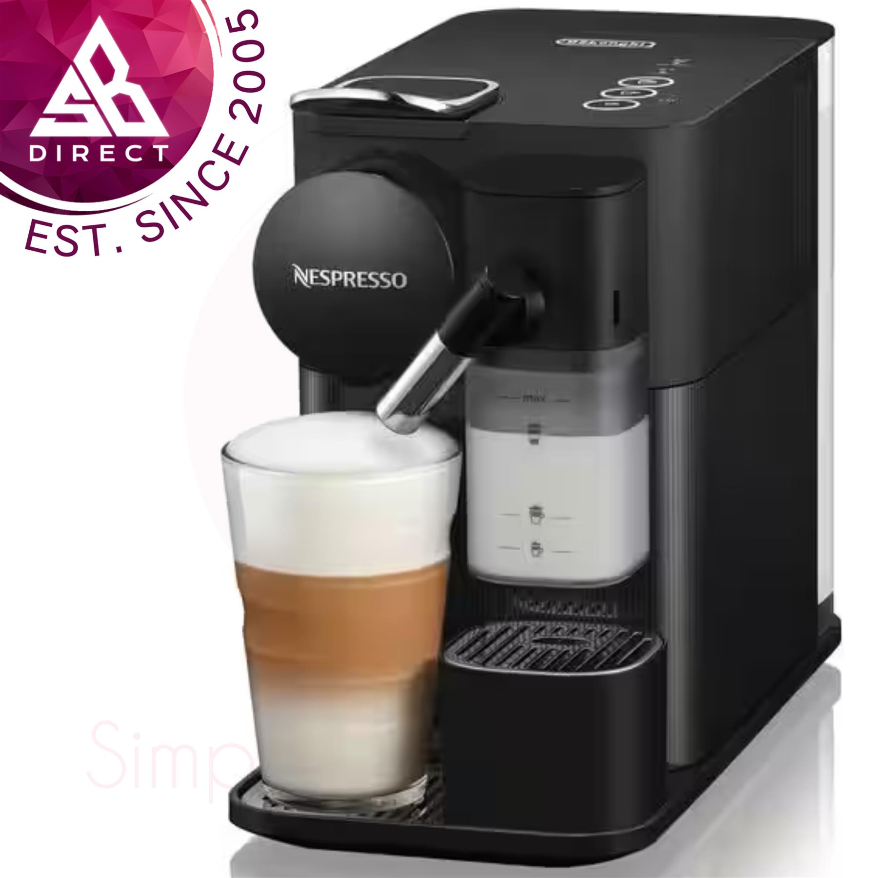 De'Longhi EN510.B Lattissima One Evo Automatic Coffee Maker│1450W│Black│InUK