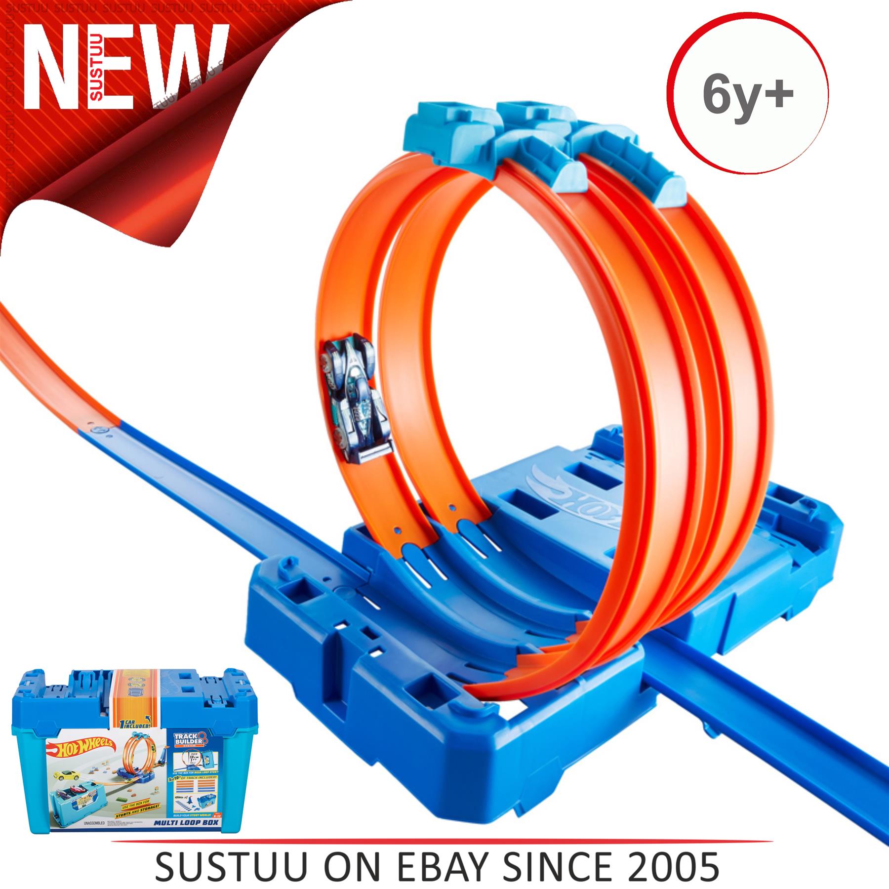 hot wheels track builder multi loop box