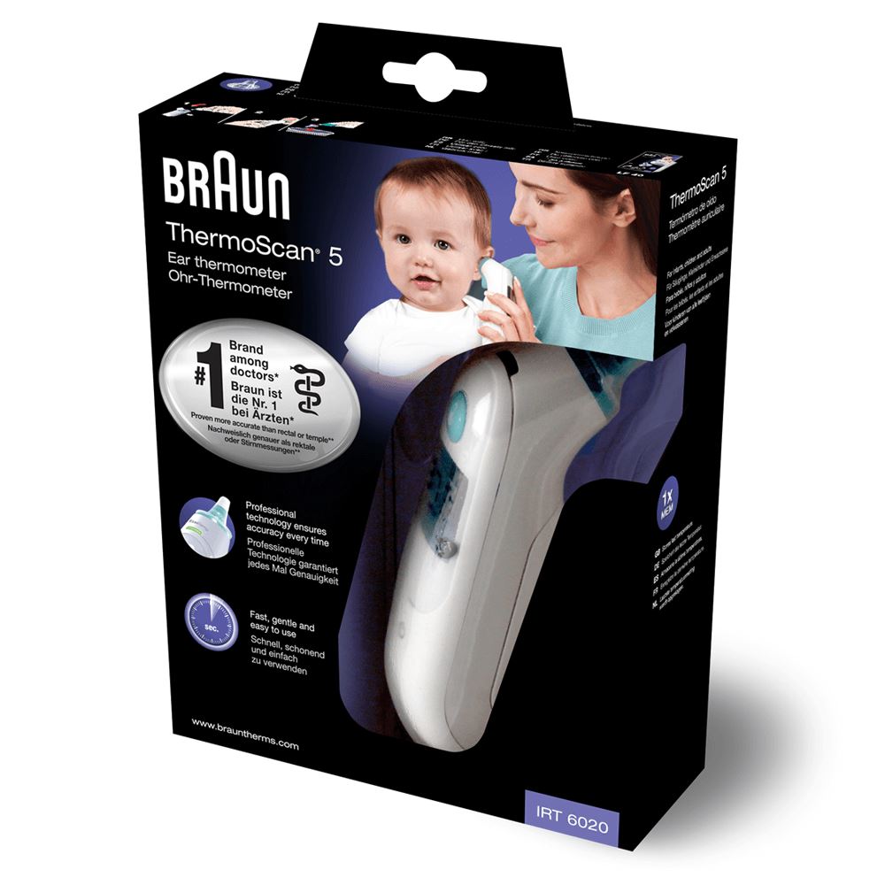 Braun ThermoScan 5 Series ExacTemp Digital Ear Thermometer Baby