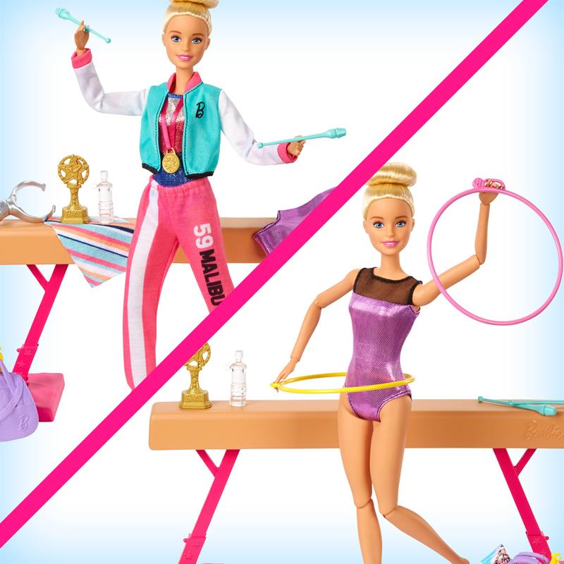 Barbie Gymnastics Playset│Doll and Accessories│Kid's Creative Gymnast