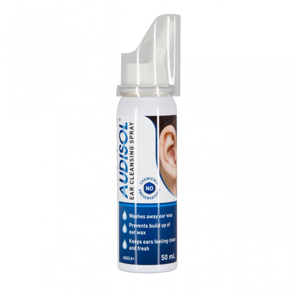Audisol Ear Cleansing Spray│Prevents Ear Wax│Keep Clean & Fresh│50ml│6y