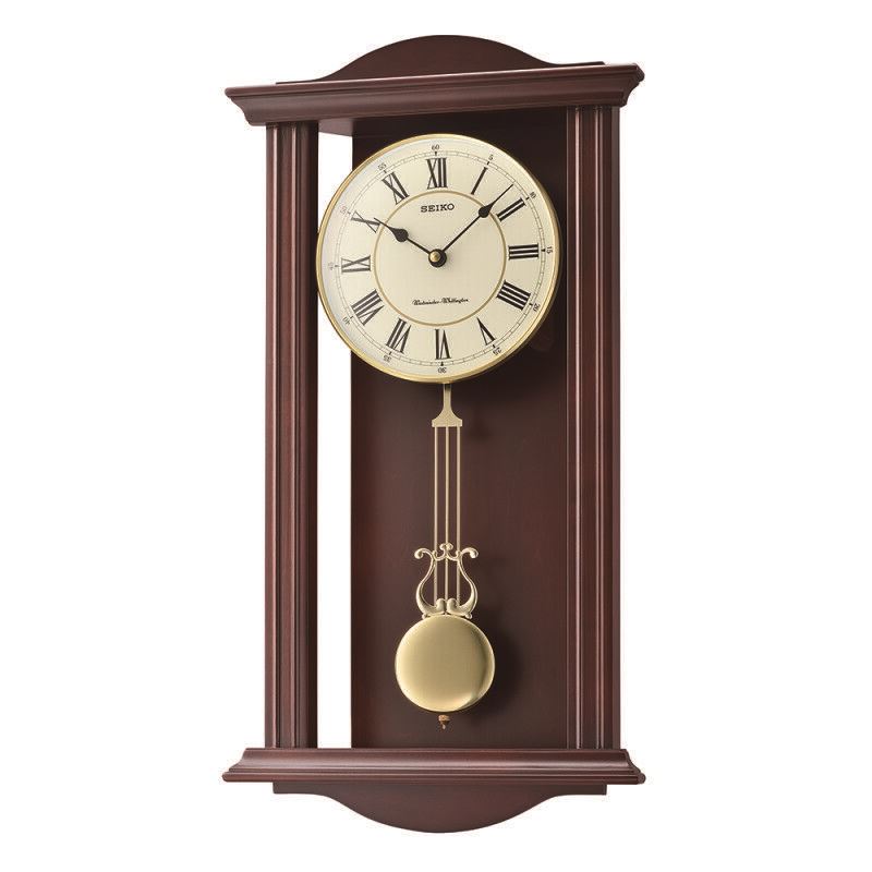 Seiko QXH072B Westminster/Whittington Dual Chime Pendulam Wall Clock