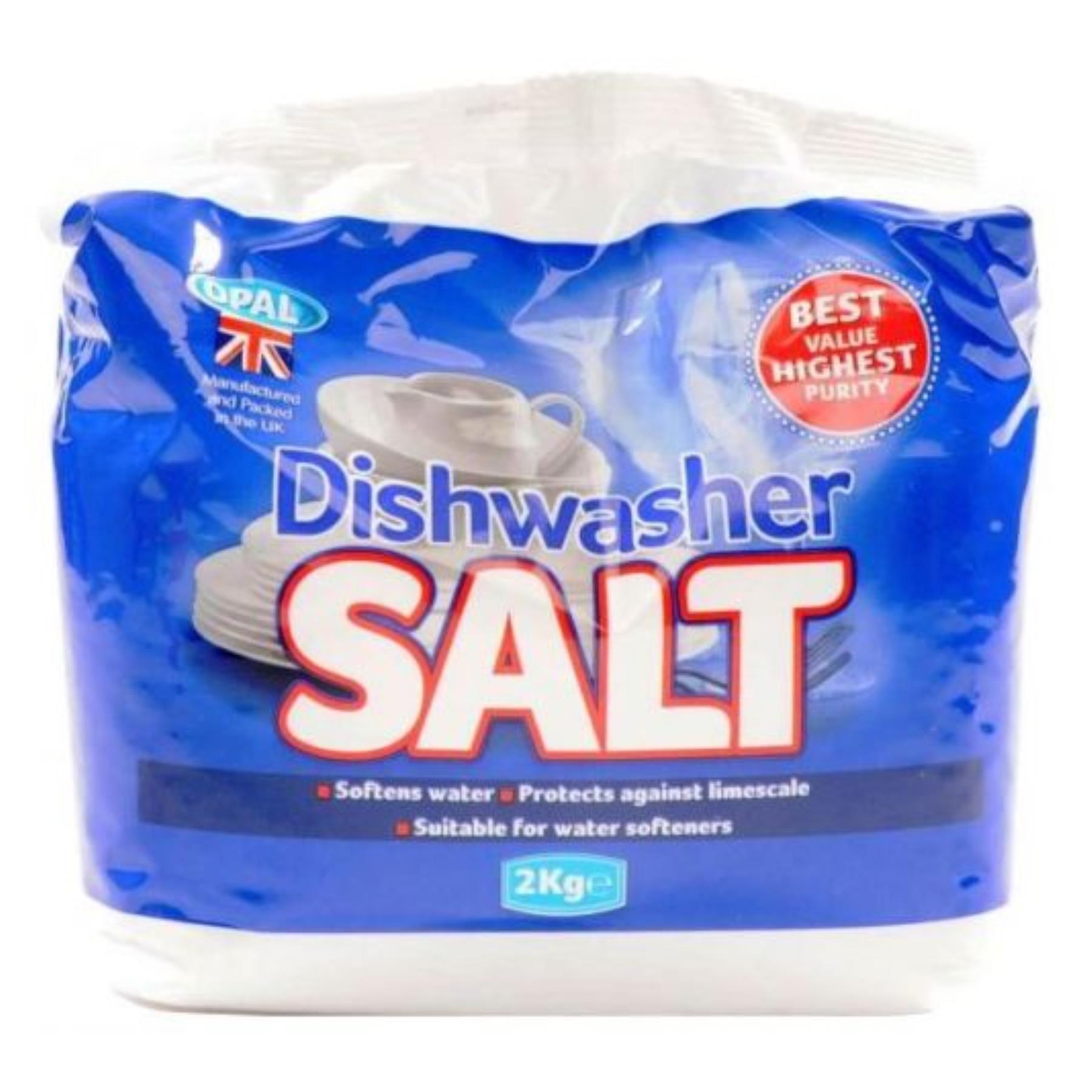 Opal Dishwasher Salt Bulk Pack 2kg Bag│Protects Against Limescale