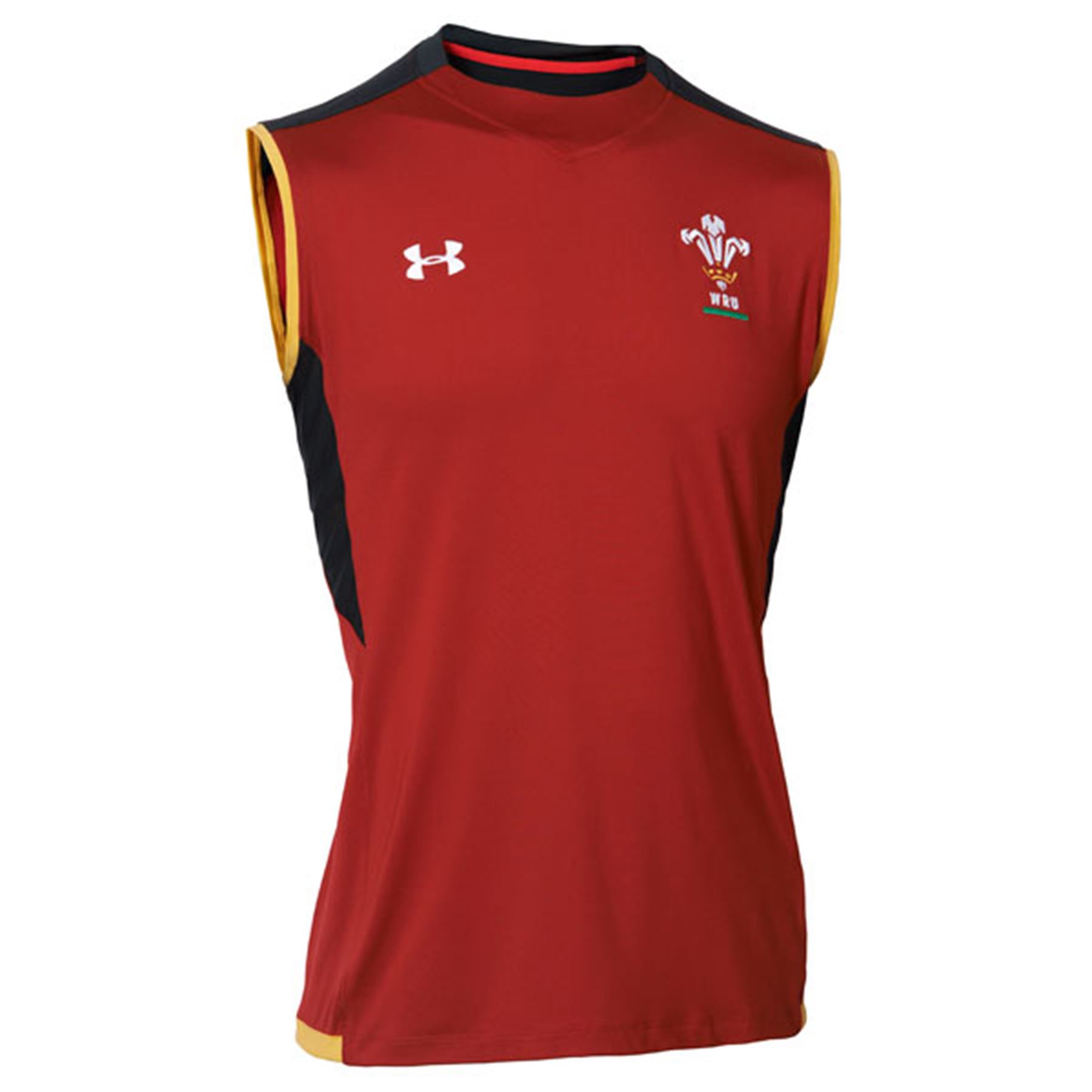 Under Armour Mens Wales Rugby Training Sleeveless Vest Tank Top 15/16