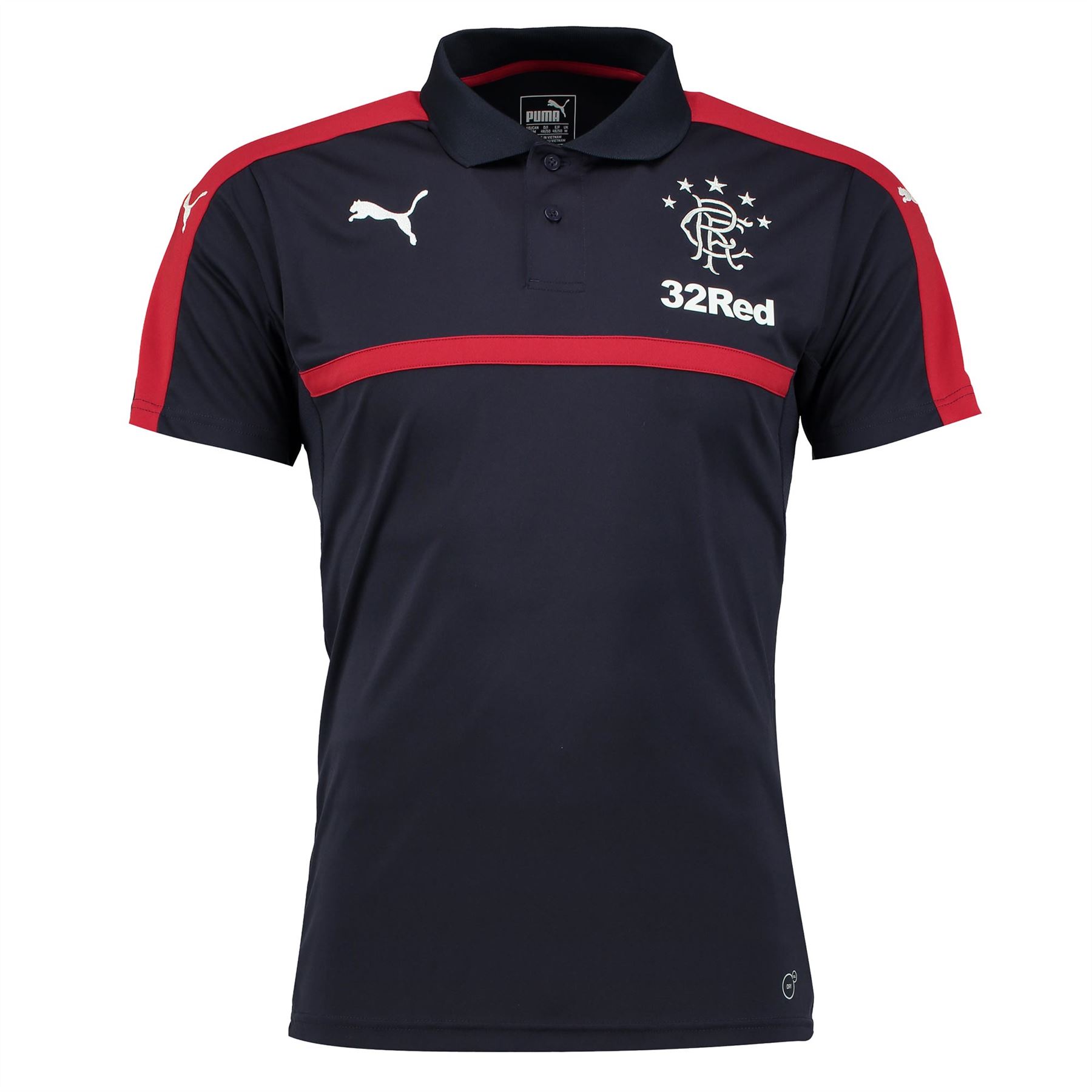 Puma Mens Gents Football Soccer Glasgow Rangers Training Polo Shirt Top
