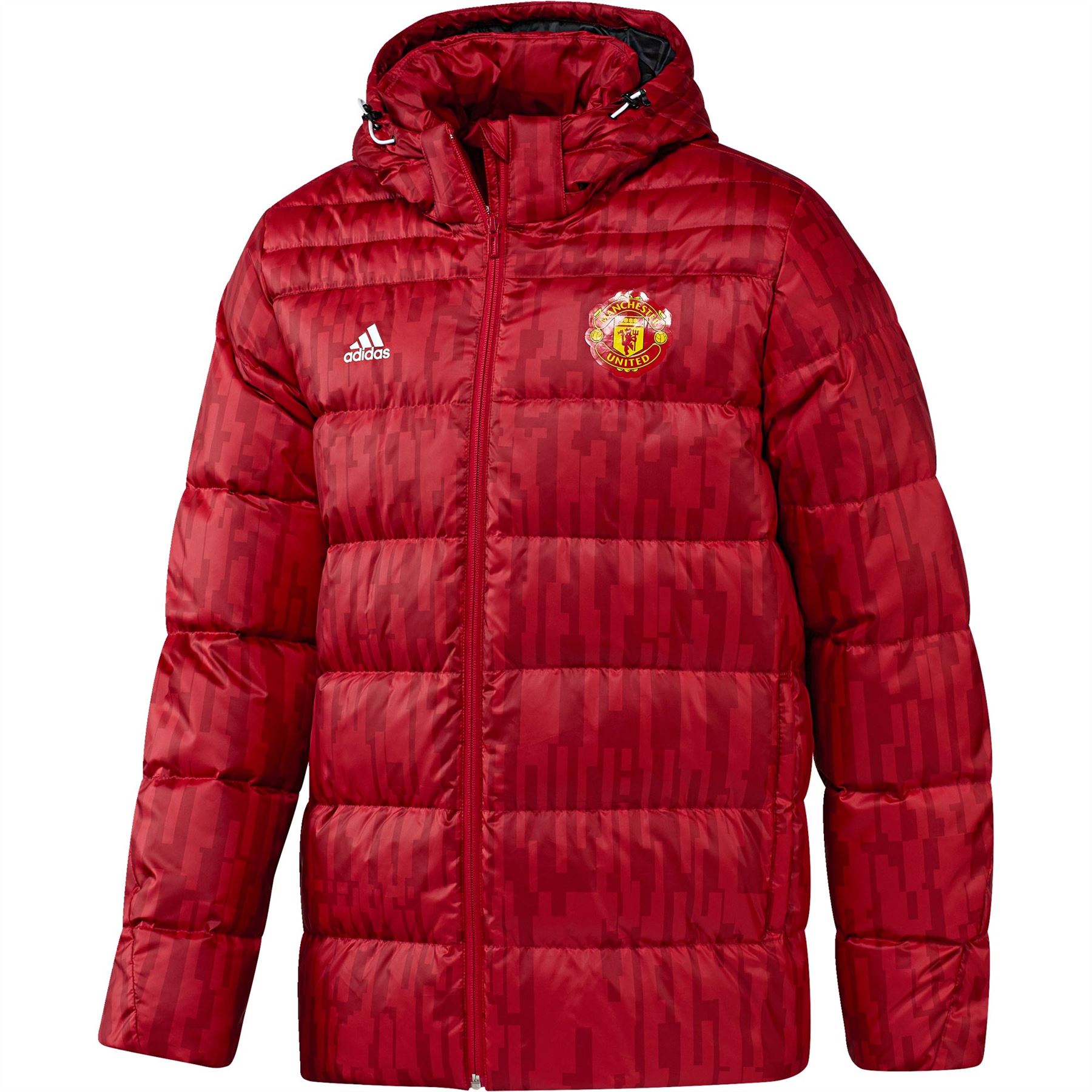 adidas Mens Gents Football Soccer Manchester United Down Jacket Top