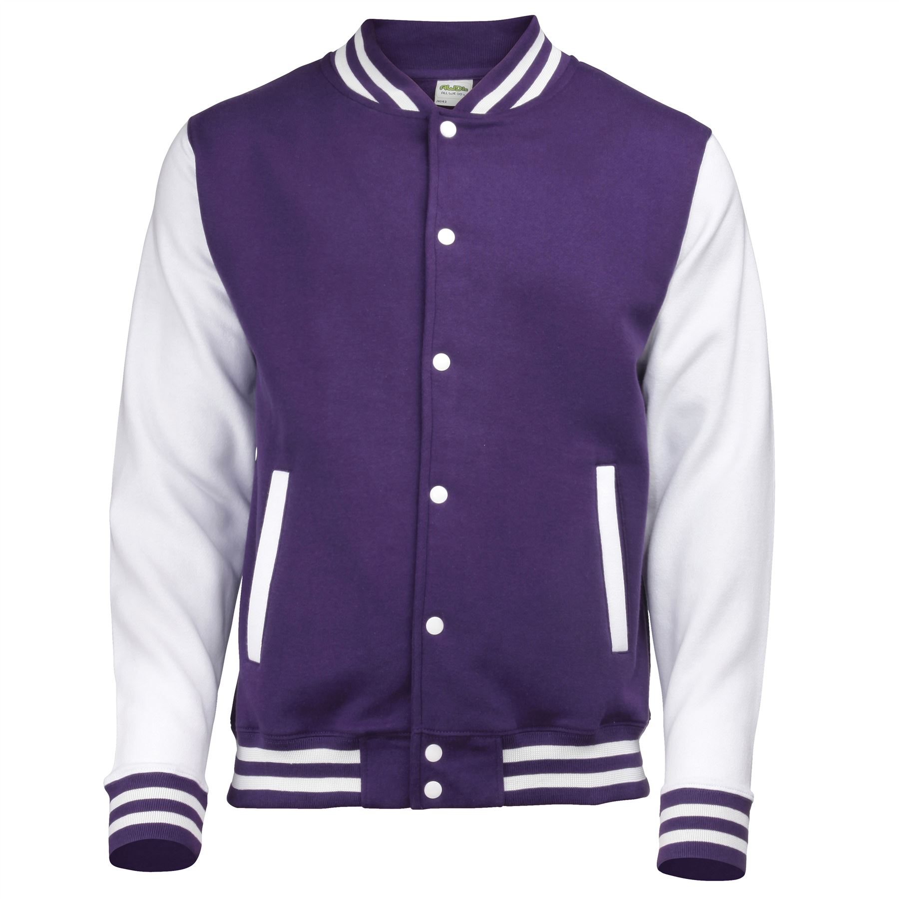 AWDis Hoods Unisex Varsity Jacket Men/Women Letterman College Fashion (JH043) eBay