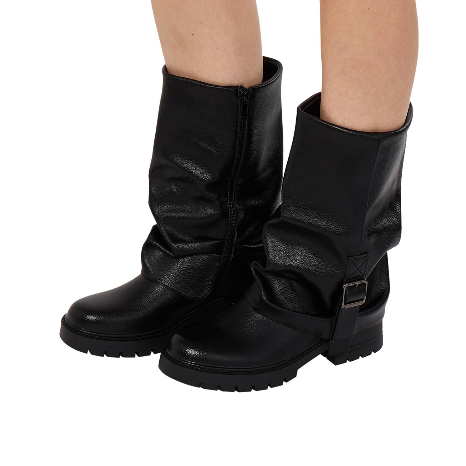 Women Mid Calf Boots Stylish Comfortable Everyday Wear Mid Calf Boots - Picture 9 of 13