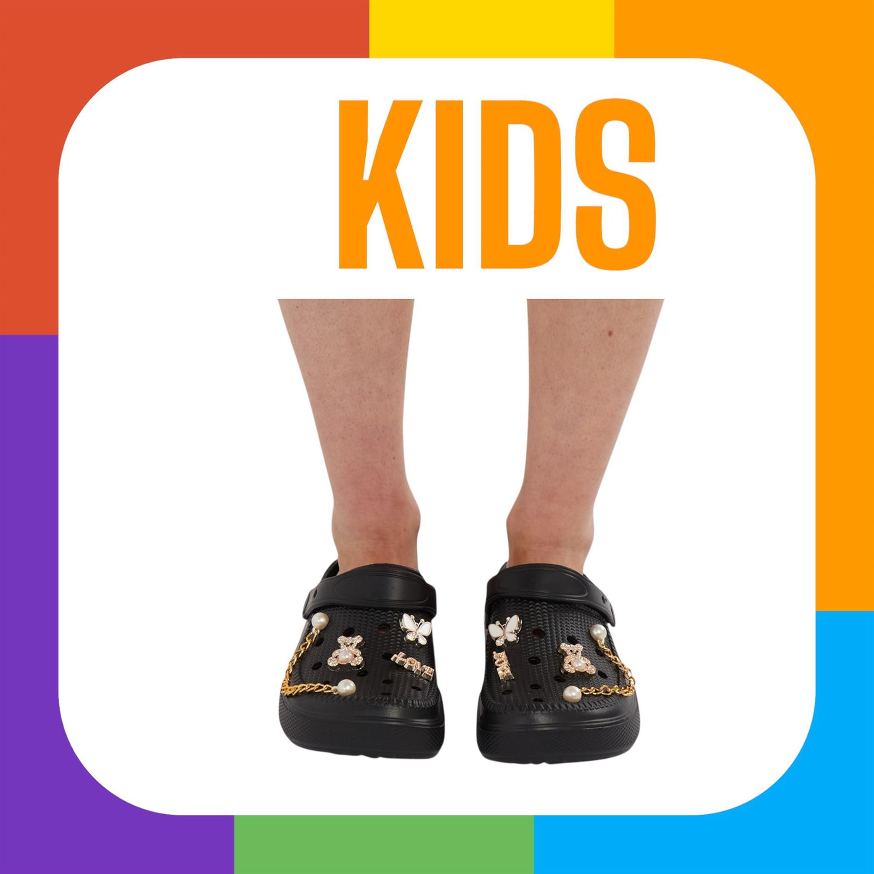 Zuecos gruesos para niños con divertidos dijes extraíbles cómodos zapatos sin cordones de verano - Imagen 7 de 17