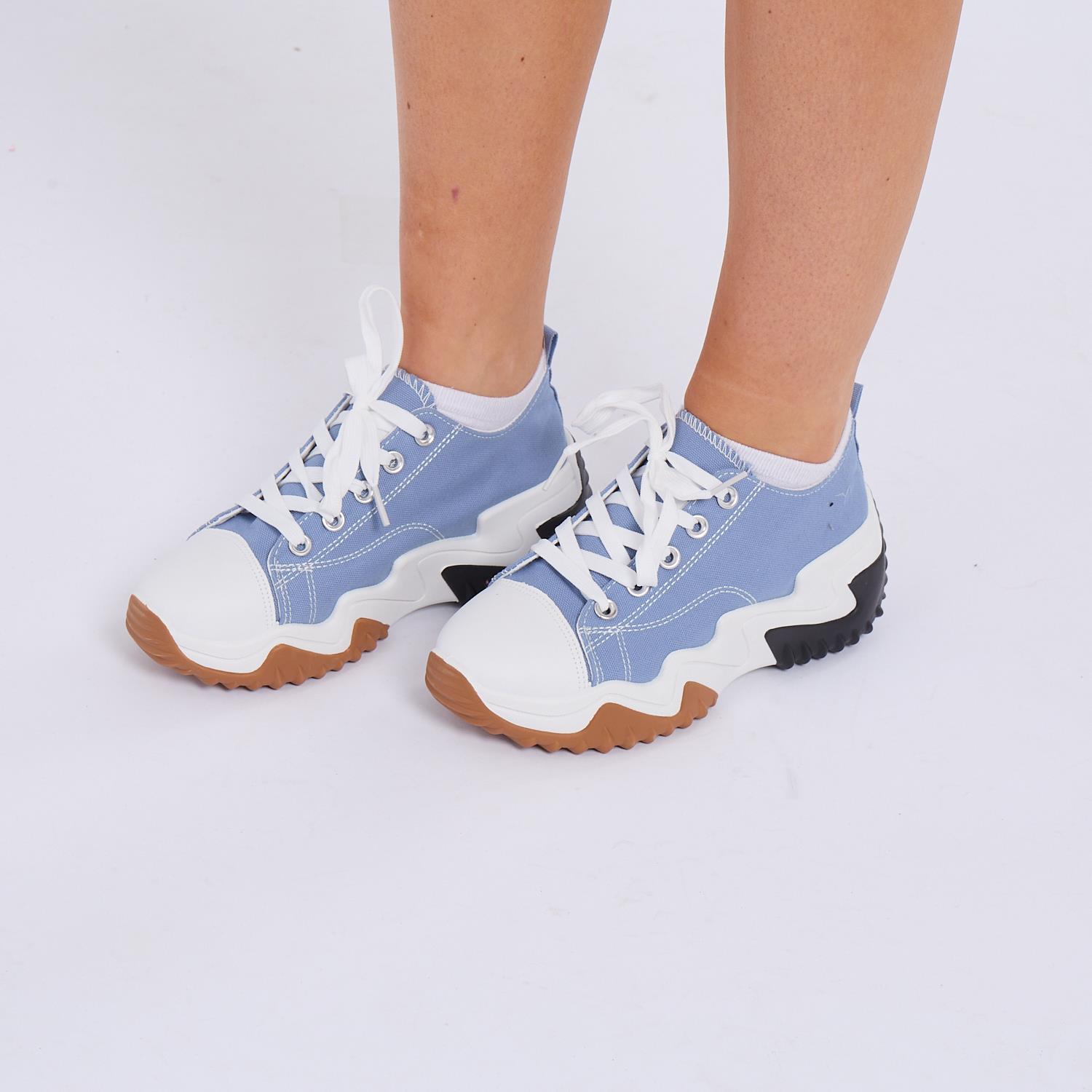 ALL SEASON WOMEN DAMEN CHUNKY SNEAKER KNÖCHEL SCHNÜR SNEAKER Schuhe Schuh - Bild 8 von 21