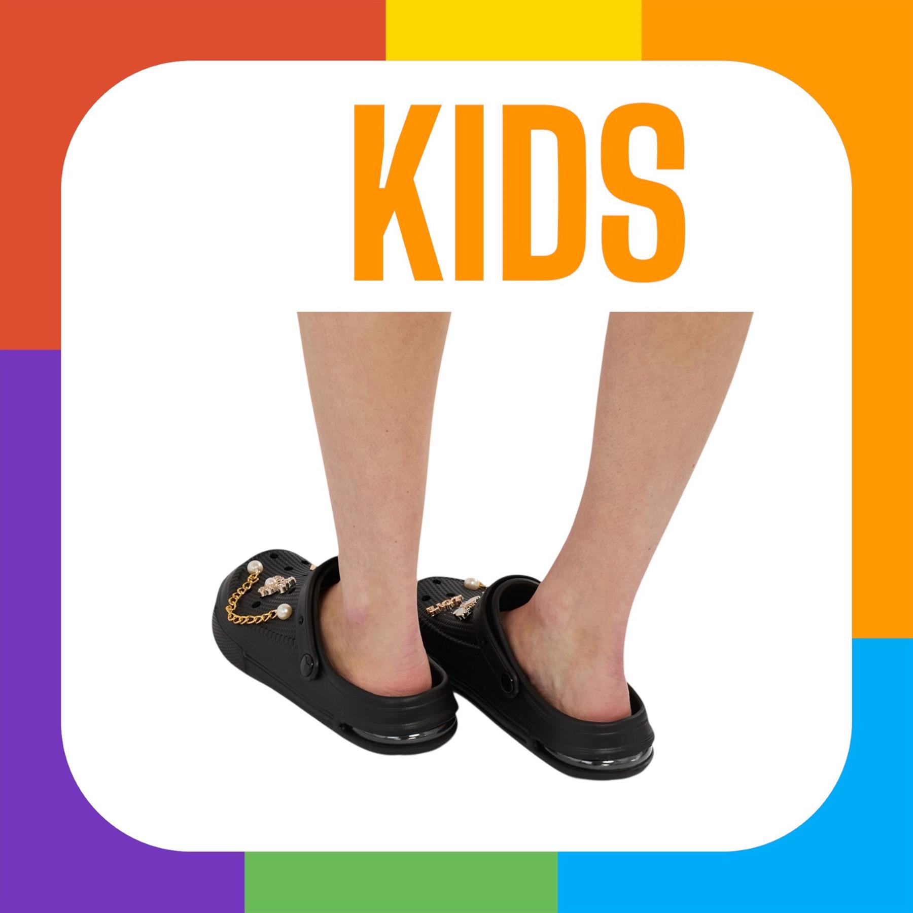 Zuecos gruesos para niños con divertidos dijes extraíbles cómodos zapatos sin cordones de verano - Imagen 9 de 17