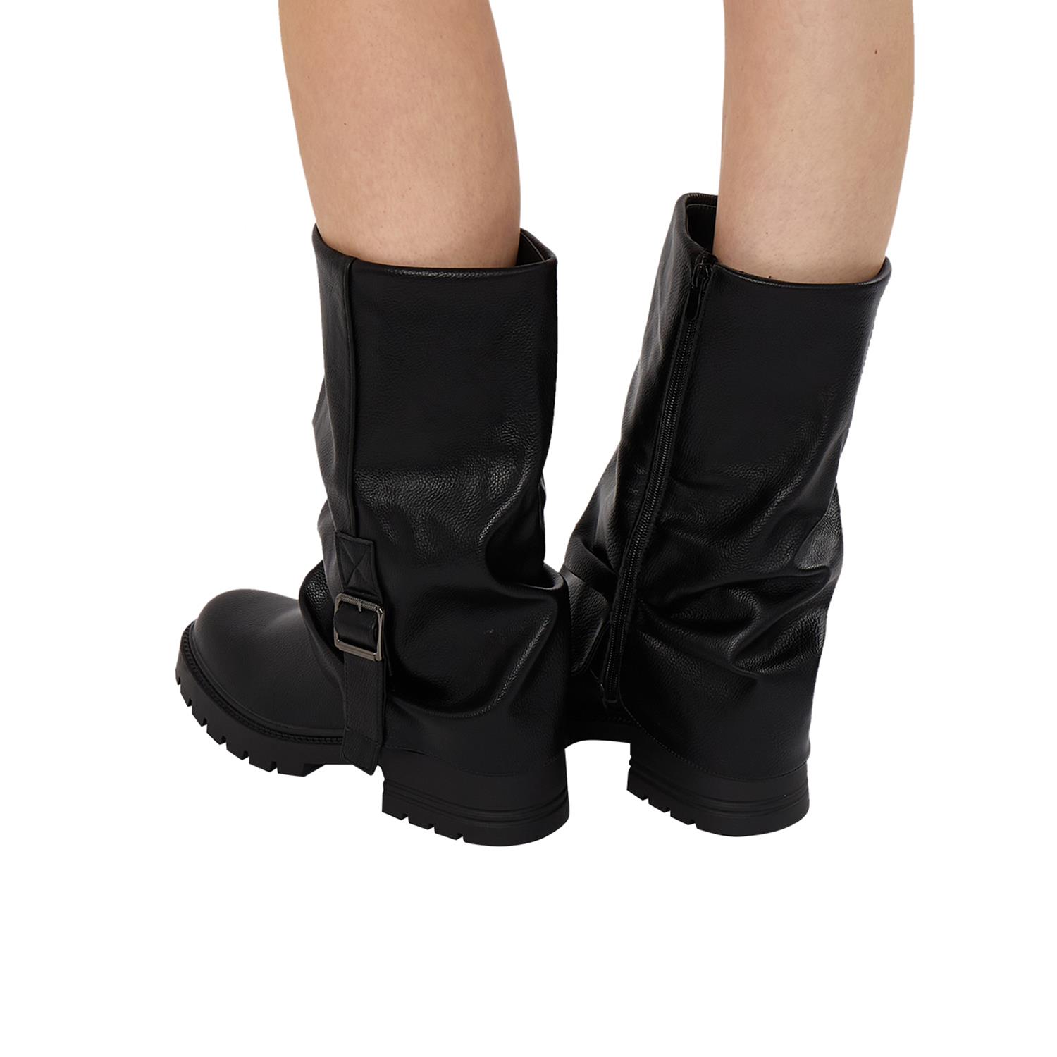 Women Mid Calf Boots Stylish Comfortable Everyday Wear Mid Calf Boots - Picture 8 of 13