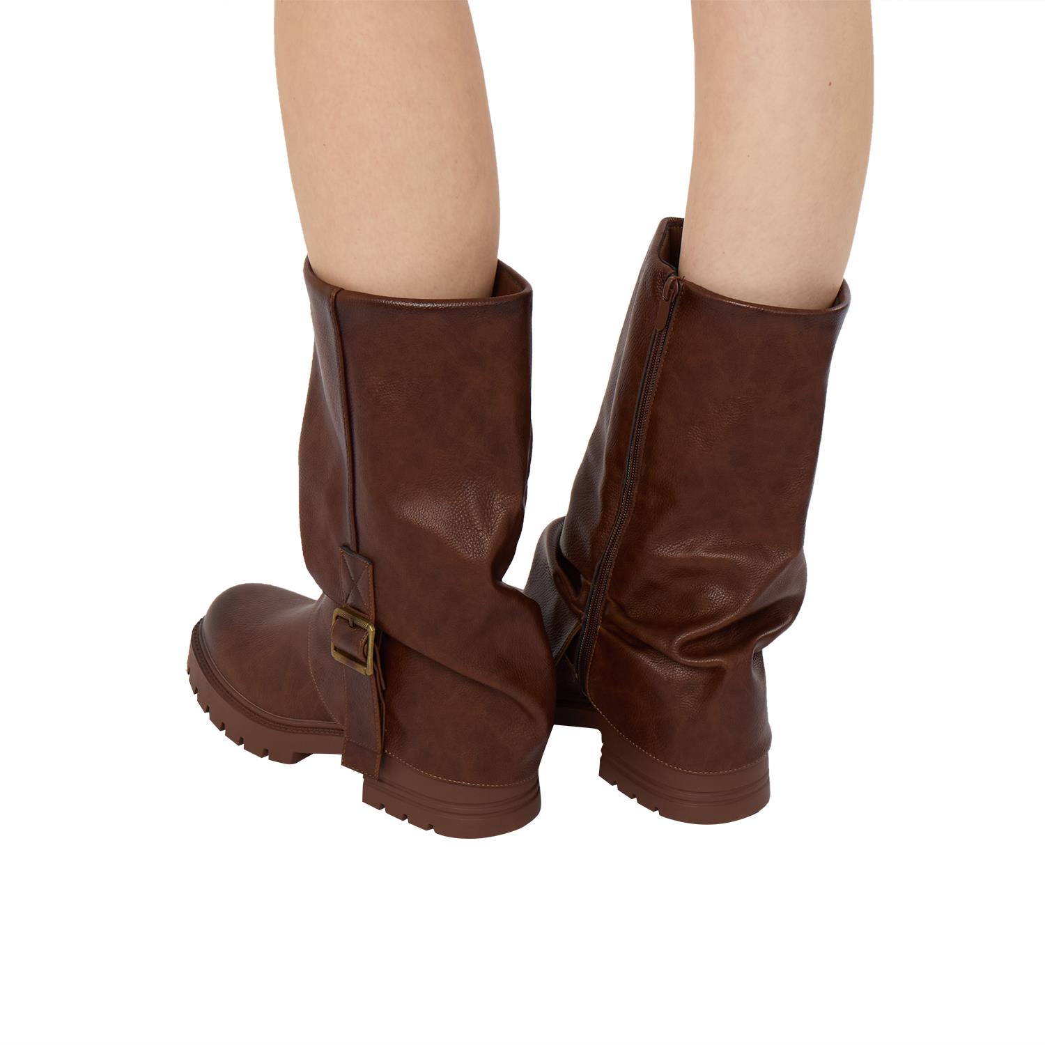 Women Mid Calf Boots Stylish Comfortable Everyday Wear Mid Calf Boots - Picture 12 of 13