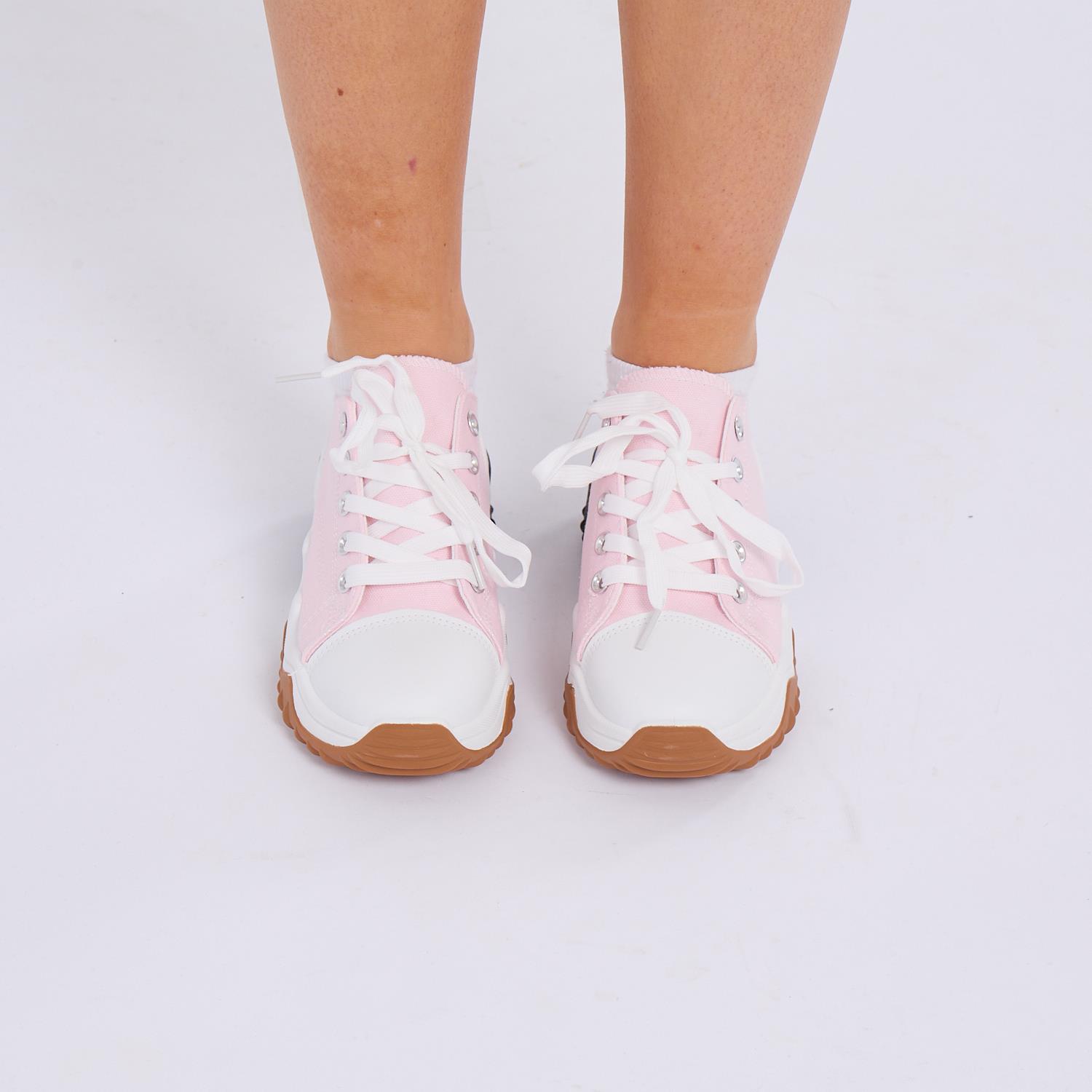 ALL SEASON WOMEN DAMEN CHUNKY SNEAKER KNÖCHEL SCHNÜR SNEAKER Schuhe Schuh - Bild 15 von 21