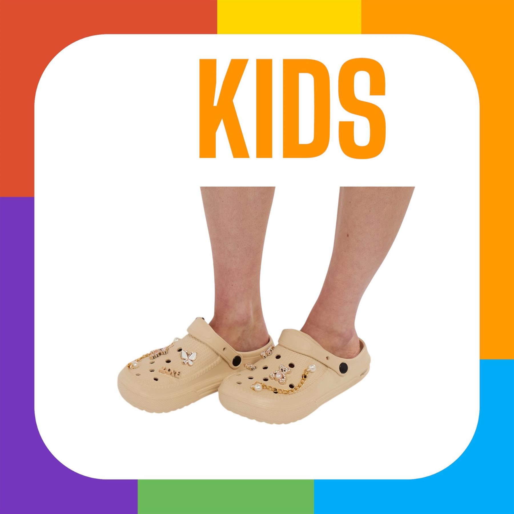 Zuecos gruesos para niños con divertidos dijes extraíbles cómodos zapatos sin cordones de verano - Imagen 2 de 17
