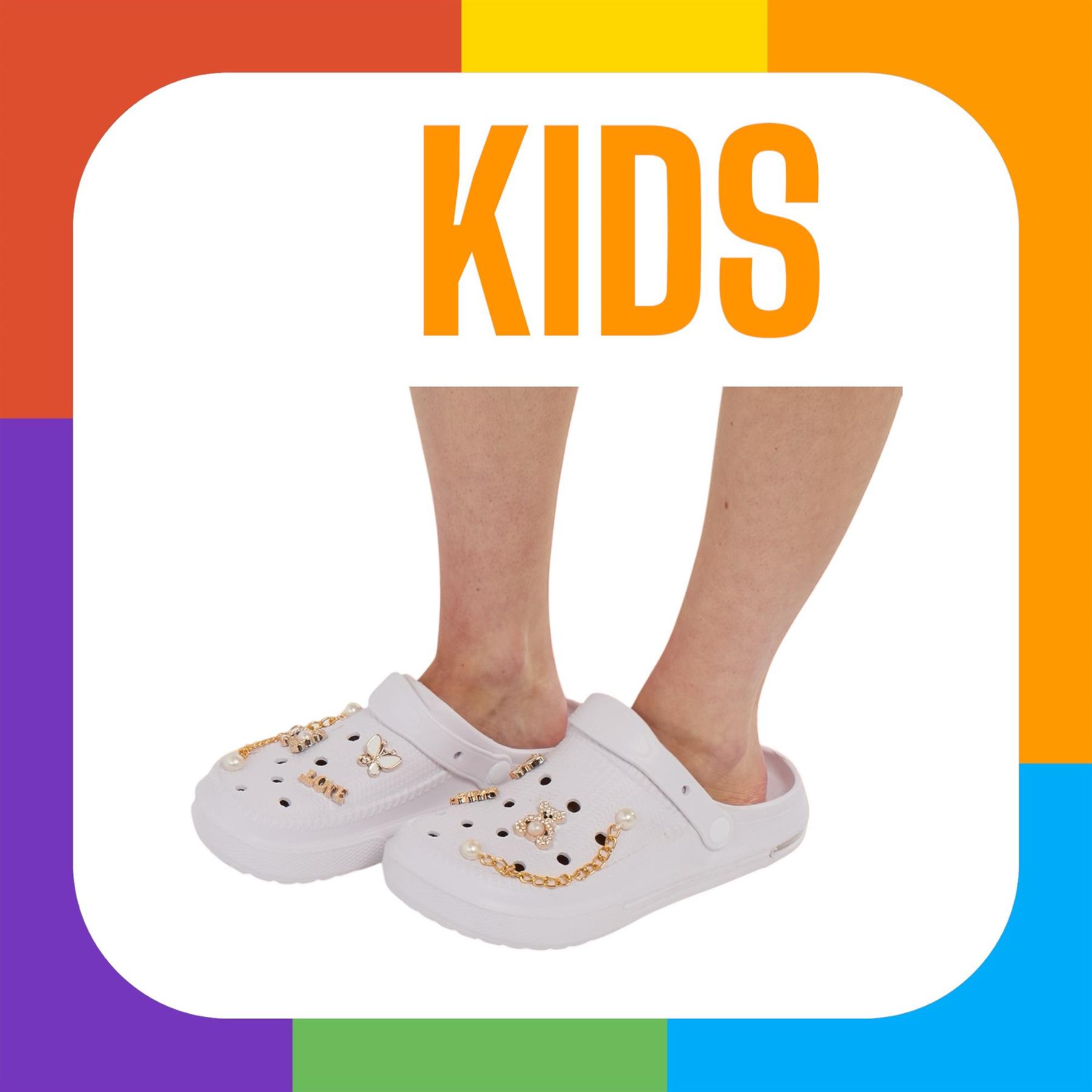 Zuecos gruesos para niños con divertidos dijes extraíbles cómodos zapatos sin cordones de verano - Imagen 14 de 17