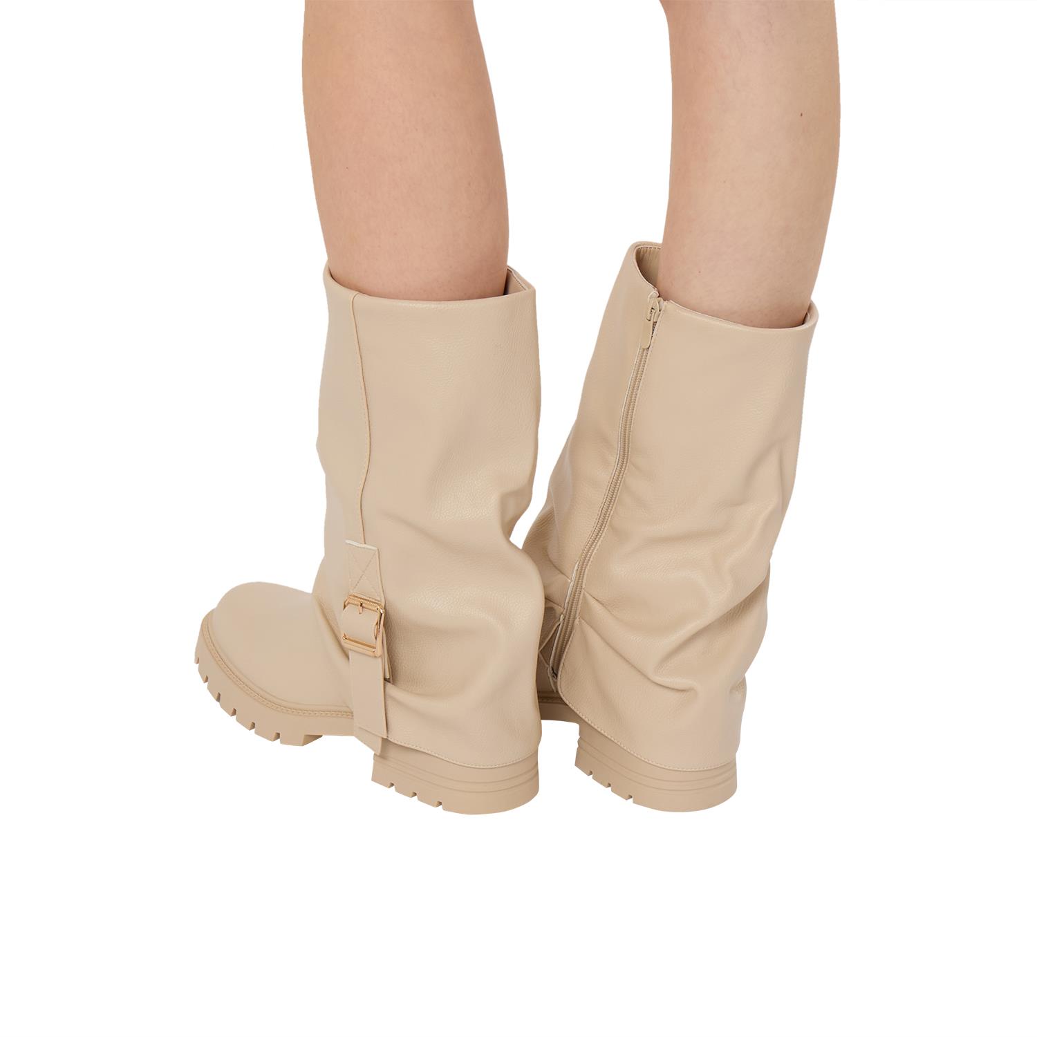 Women Mid Calf Boots Stylish Comfortable Everyday Wear Mid Calf Boots - Picture 4 of 13