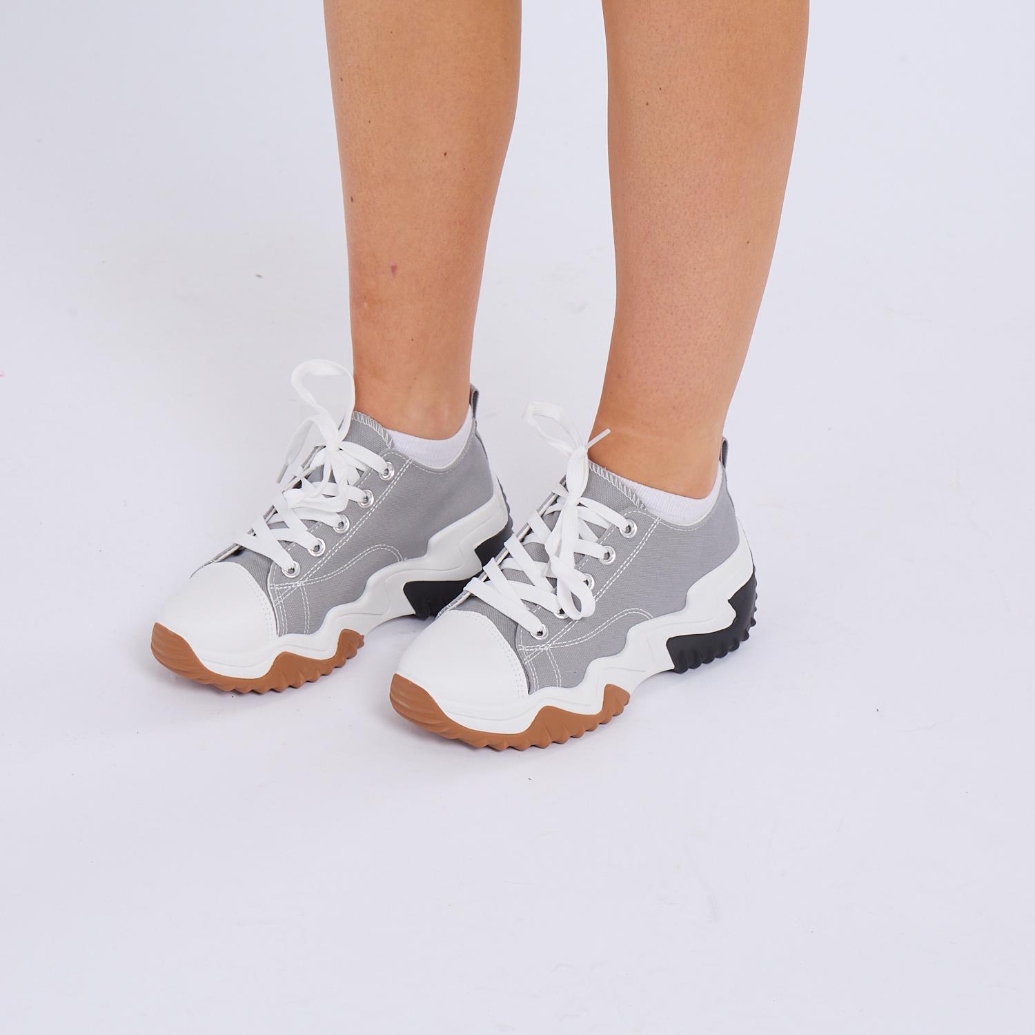 ALL SEASON WOMEN DAMEN CHUNKY SNEAKER KNÖCHEL SCHNÜR SNEAKER Schuhe Schuh - Bild 12 von 21