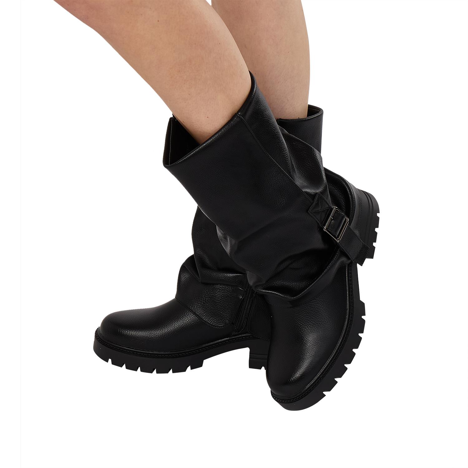 Women Mid Calf Boots Stylish Comfortable Everyday Wear Mid Calf Boots - Picture 6 of 13