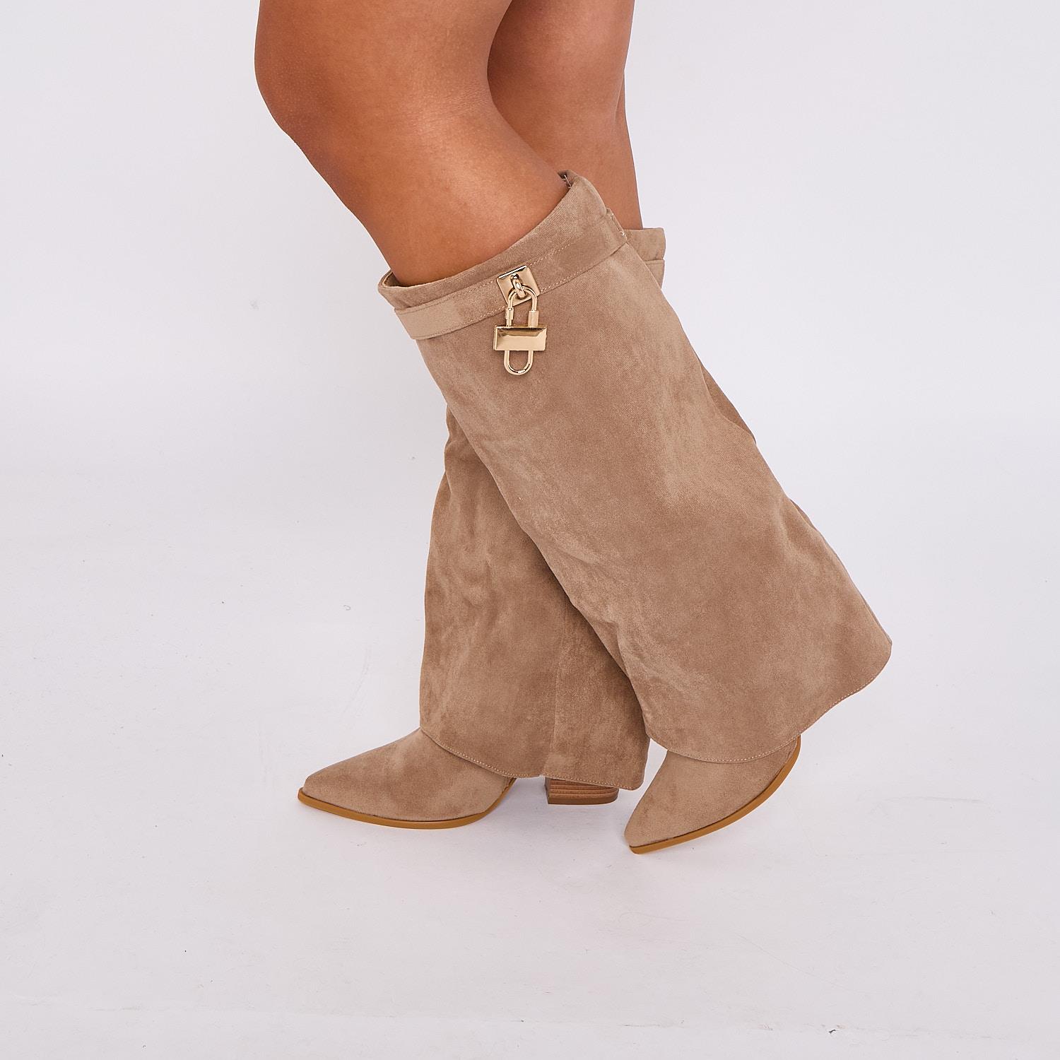 Damen Kniehohe Stiefel Lang Stretch Elastisch Zwickel Riemen Warm Winterstiefel Schuhe - Bild 20 von 22