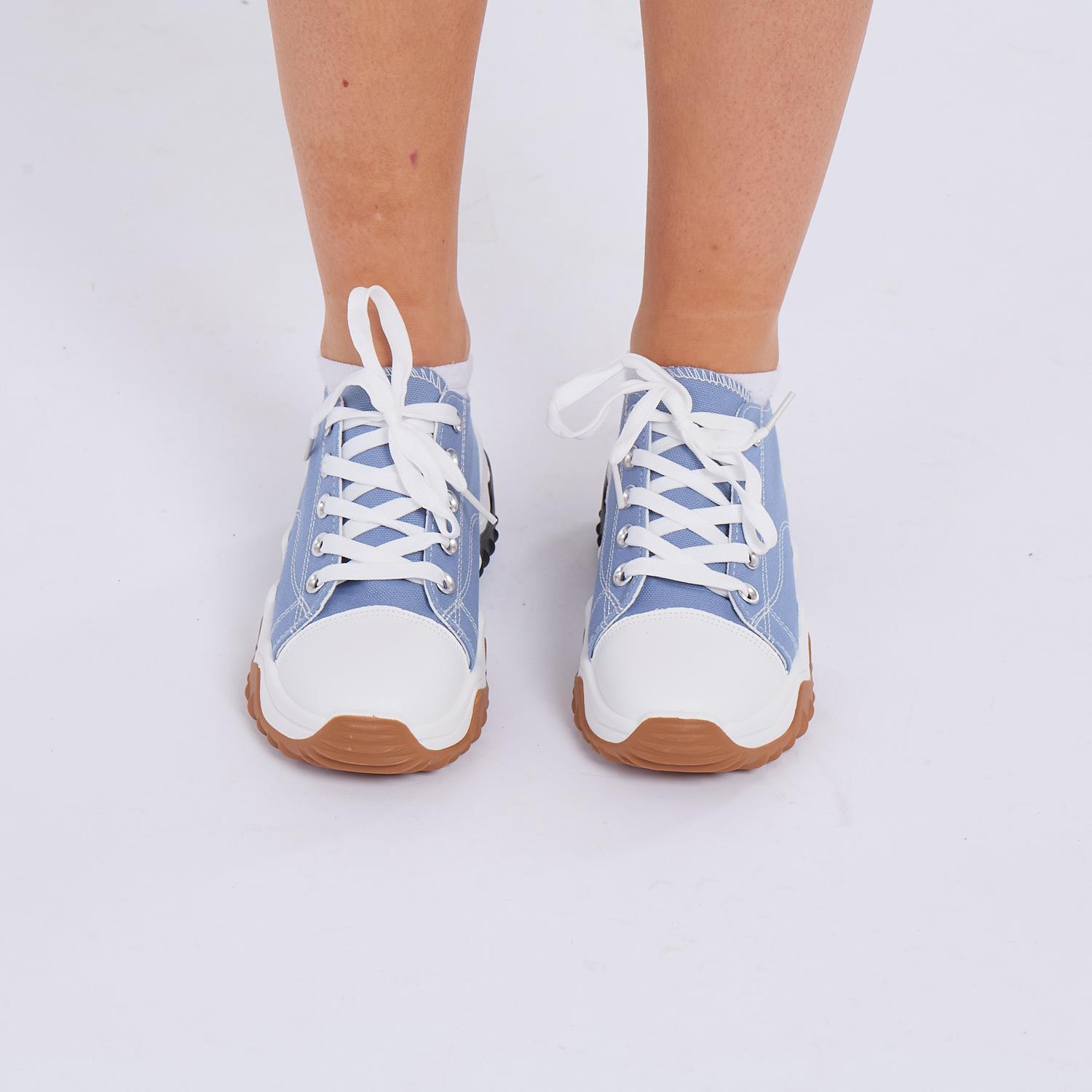 ALL SEASON WOMEN DAMEN CHUNKY SNEAKER KNÖCHEL SCHNÜR SNEAKER Schuhe Schuh - Bild 7 von 21