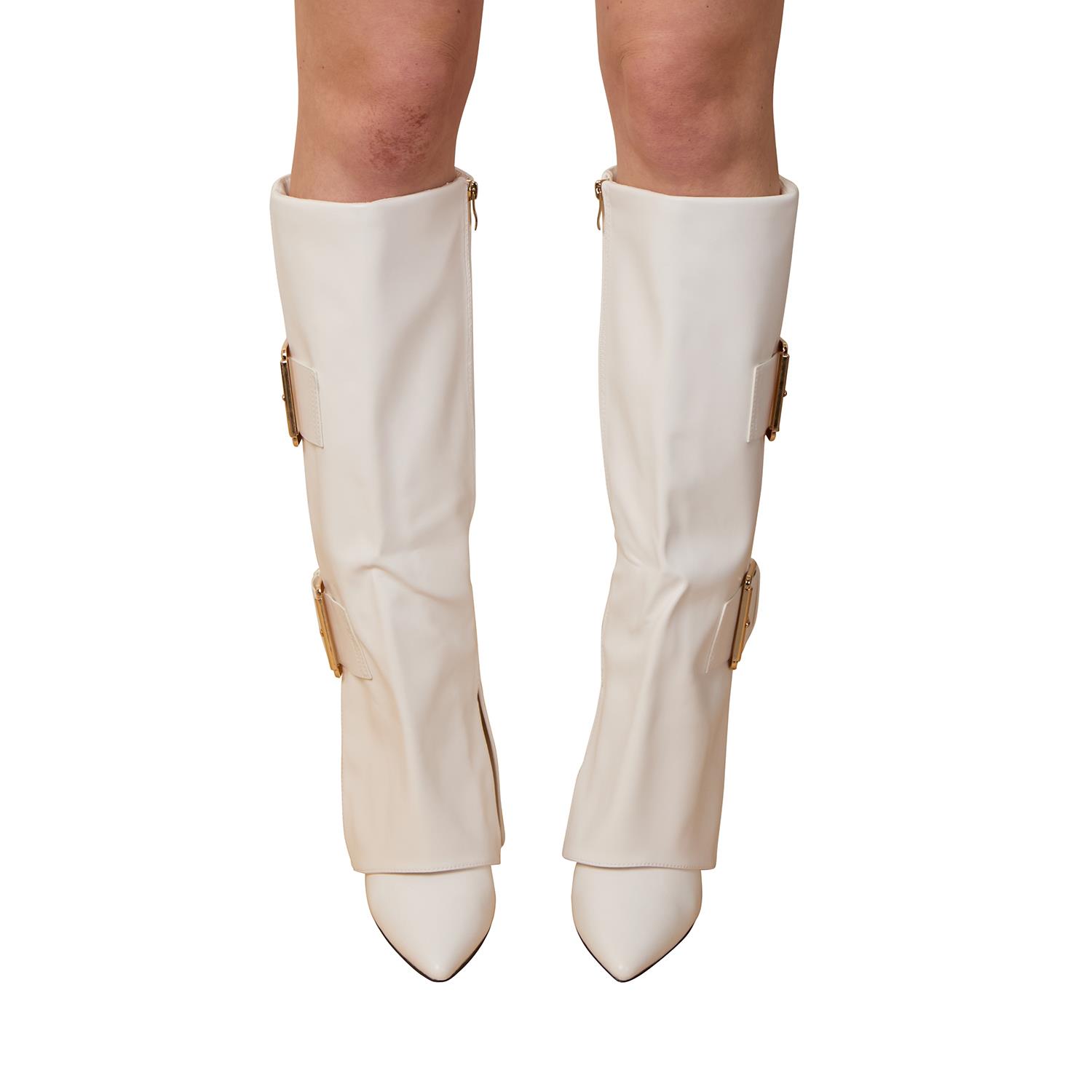 Women Knee High Long Boots with Stripe Detail Knee Length Boots - Picture 11 of 13