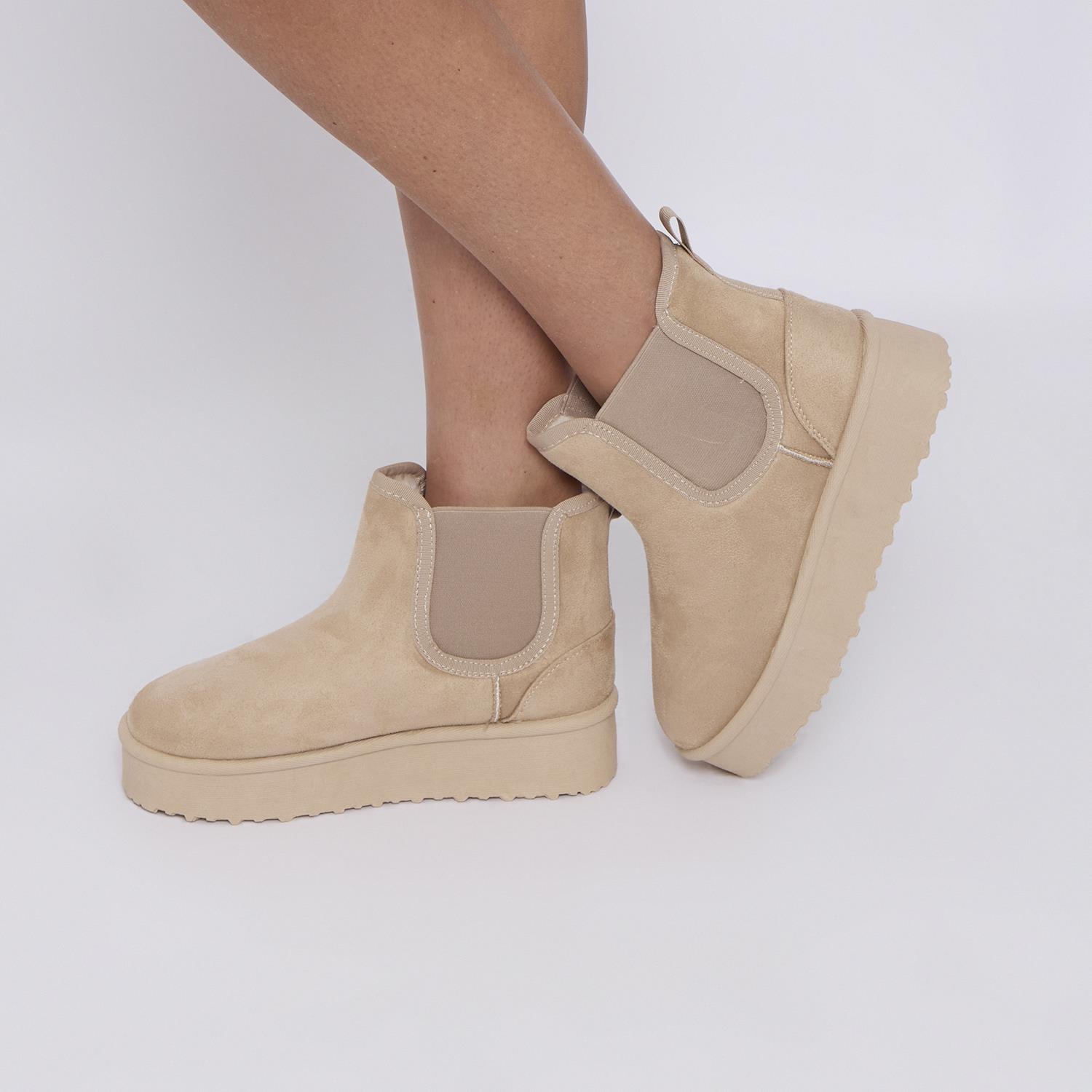 Botas Chelsea clásicas al tobillo botines de plataforma para damas botas de moda - Imagen 3 de 13