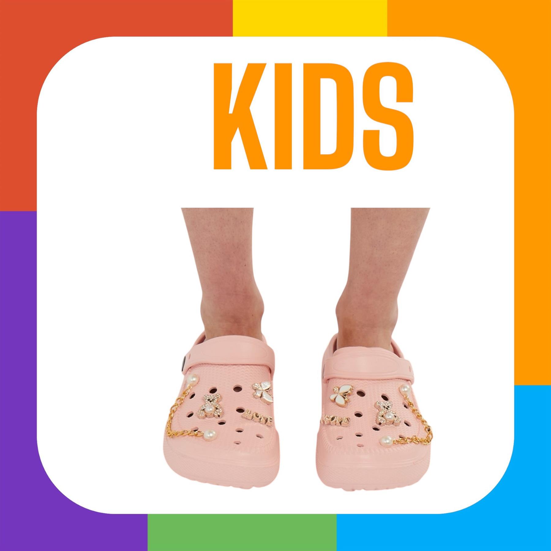 Zuecos gruesos para niños con divertidos dijes extraíbles cómodos zapatos sin cordones de verano - Imagen 11 de 17
