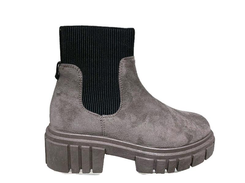 Mujeres Calcetín Botines Invierno Media Pantorrilla Nuevo Cómodo Informal Tacón Grueso Zapatos - Imagen 6 de 7
