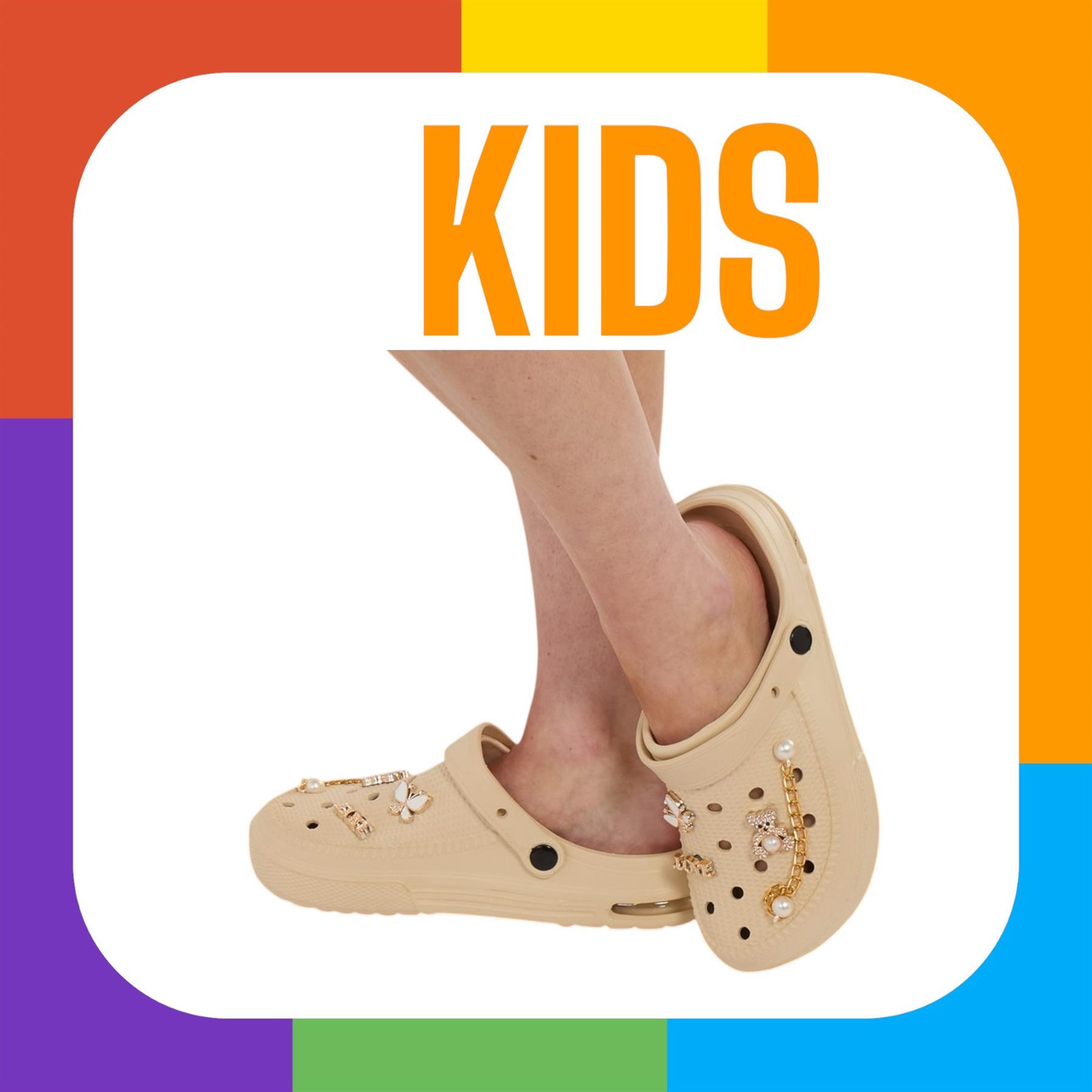 Zuecos gruesos para niños con divertidos dijes extraíbles cómodos zapatos sin cordones de verano - Imagen 4 de 17