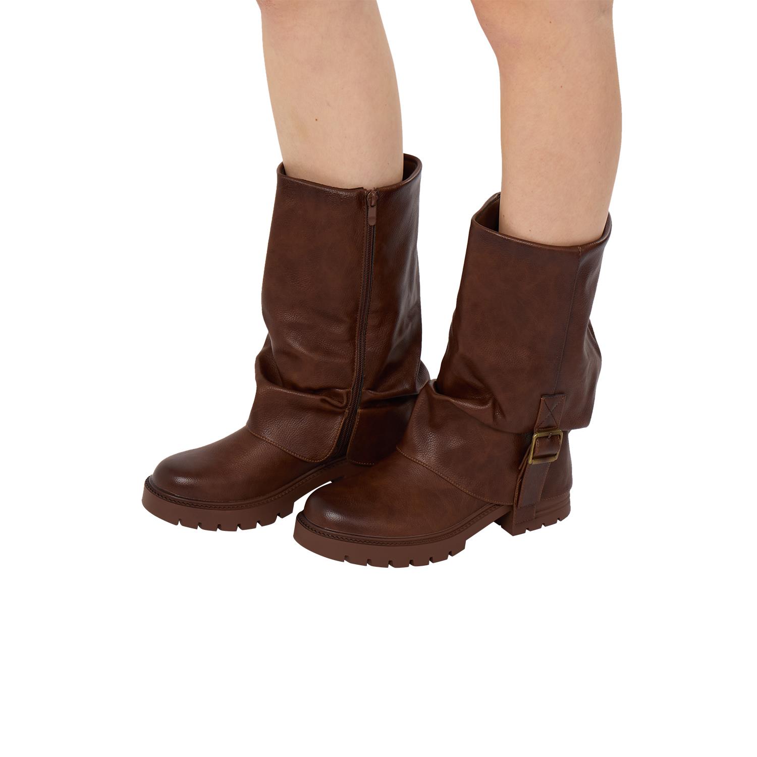 Women Mid Calf Boots Stylish Comfortable Everyday Wear Mid Calf Boots - Picture 13 of 13