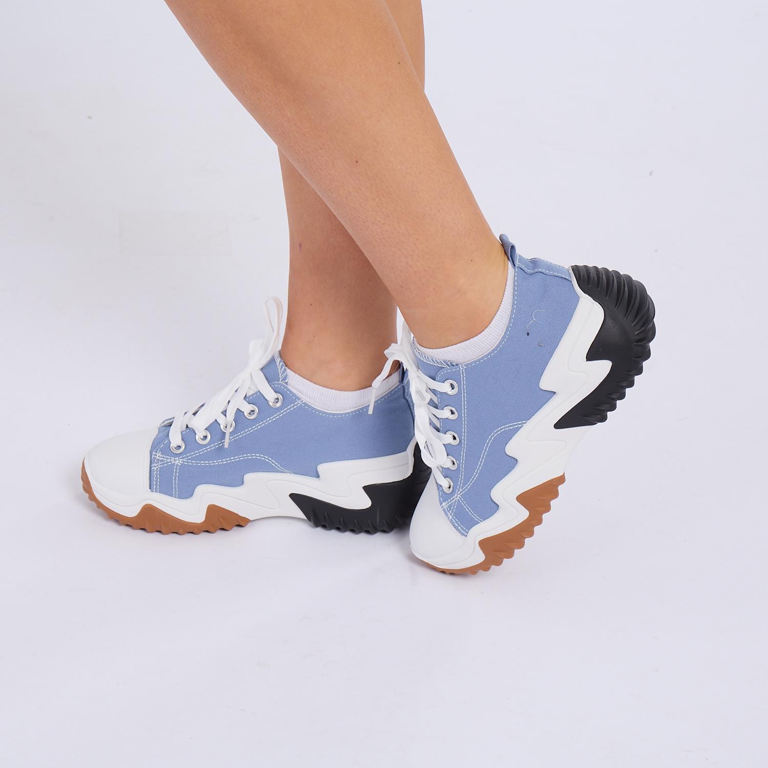 ALL SEASON WOMEN DAMEN CHUNKY SNEAKER KNÖCHEL SCHNÜR SNEAKER Schuhe Schuh - Bild 6 von 21