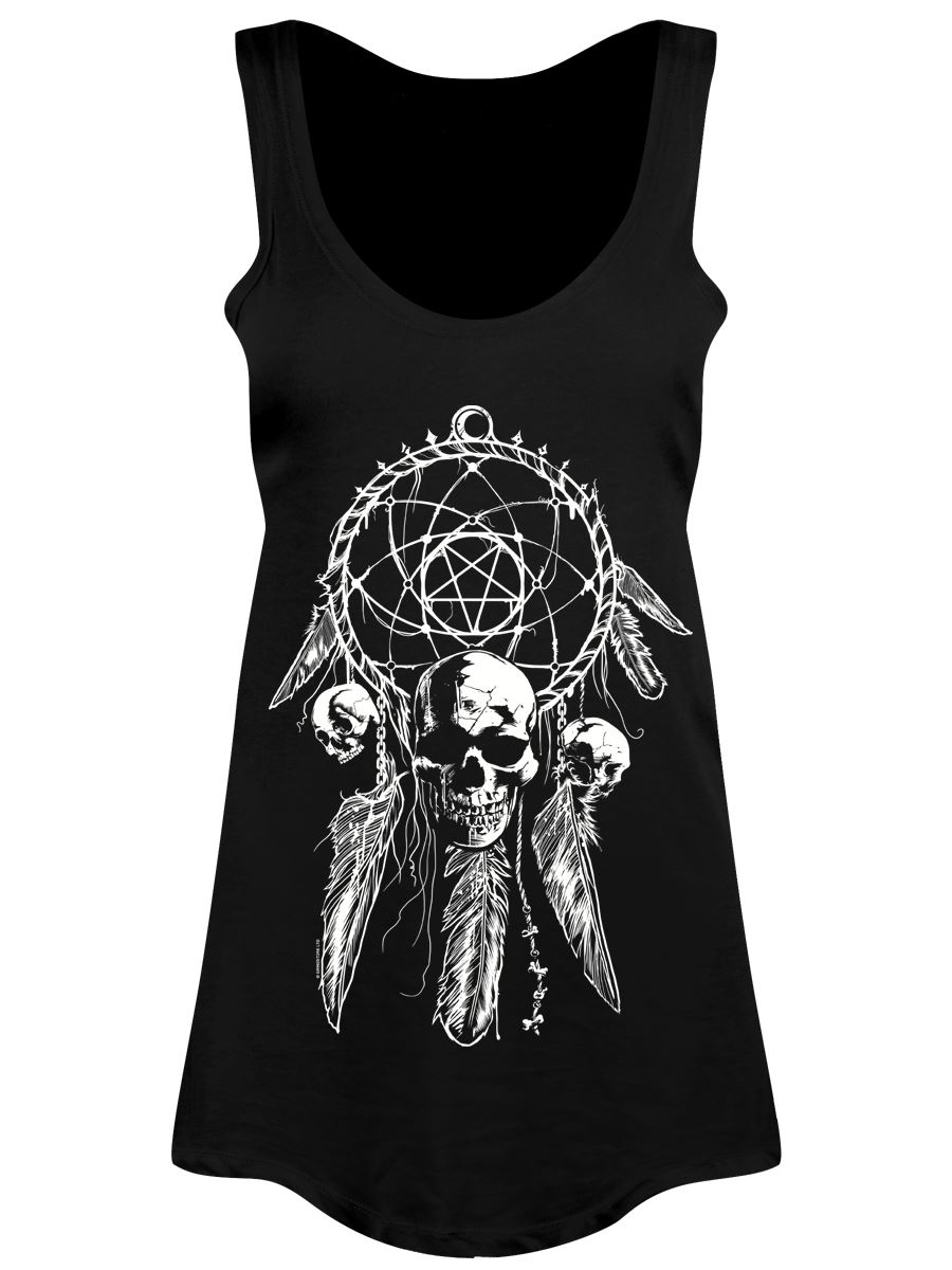 Unorthodox Collective Gothic Dreamcatcher Damen schwarz Floaty Weste - Bild 1 von 5