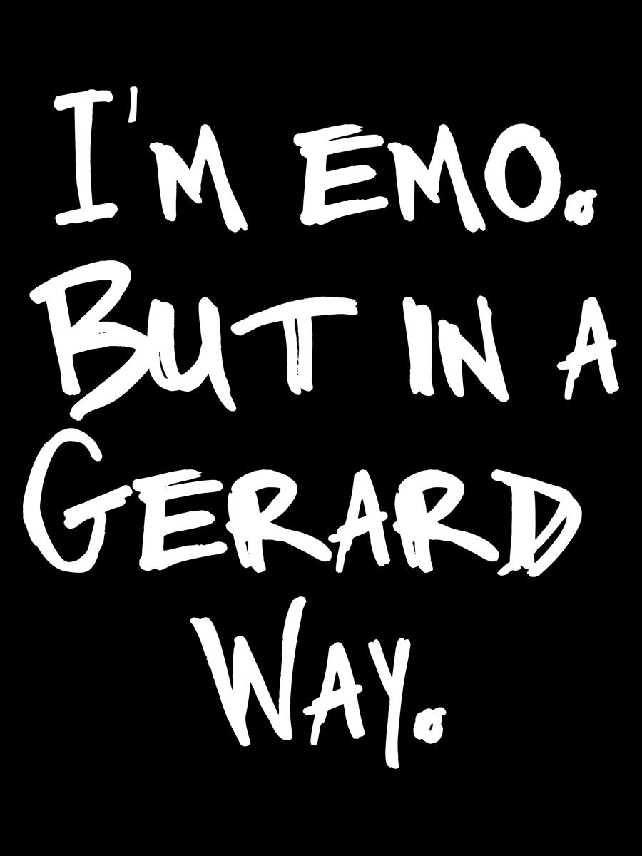 Im Emo But In A Gerard Way Mens Black T-Shirt - Picture 3 of 18