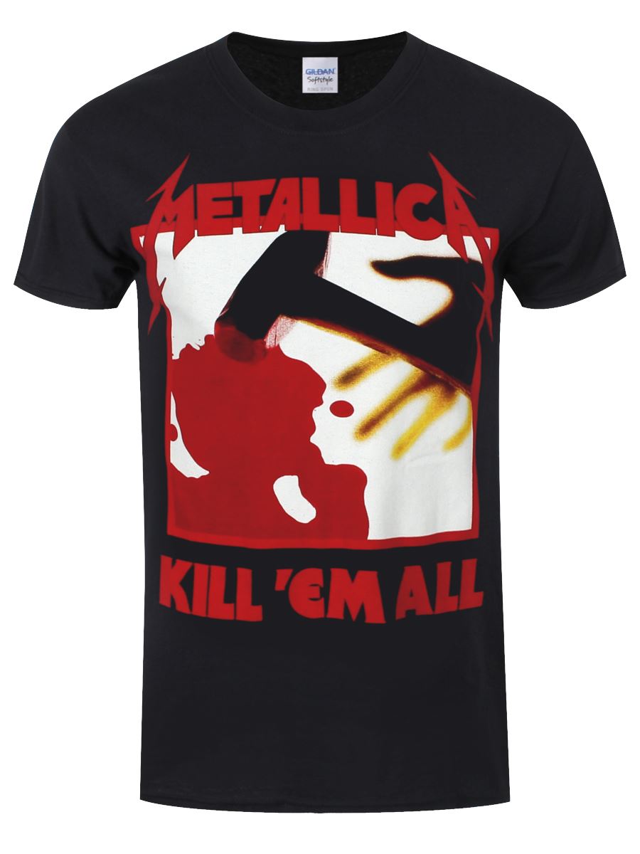 Metallica Kill Em All Tracks Mens Black T-Shirt - Picture 3 of 15