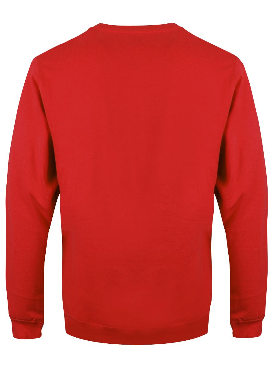 Kopfelfe Herren Weihnachtspullover rot - Bild 5 von 18