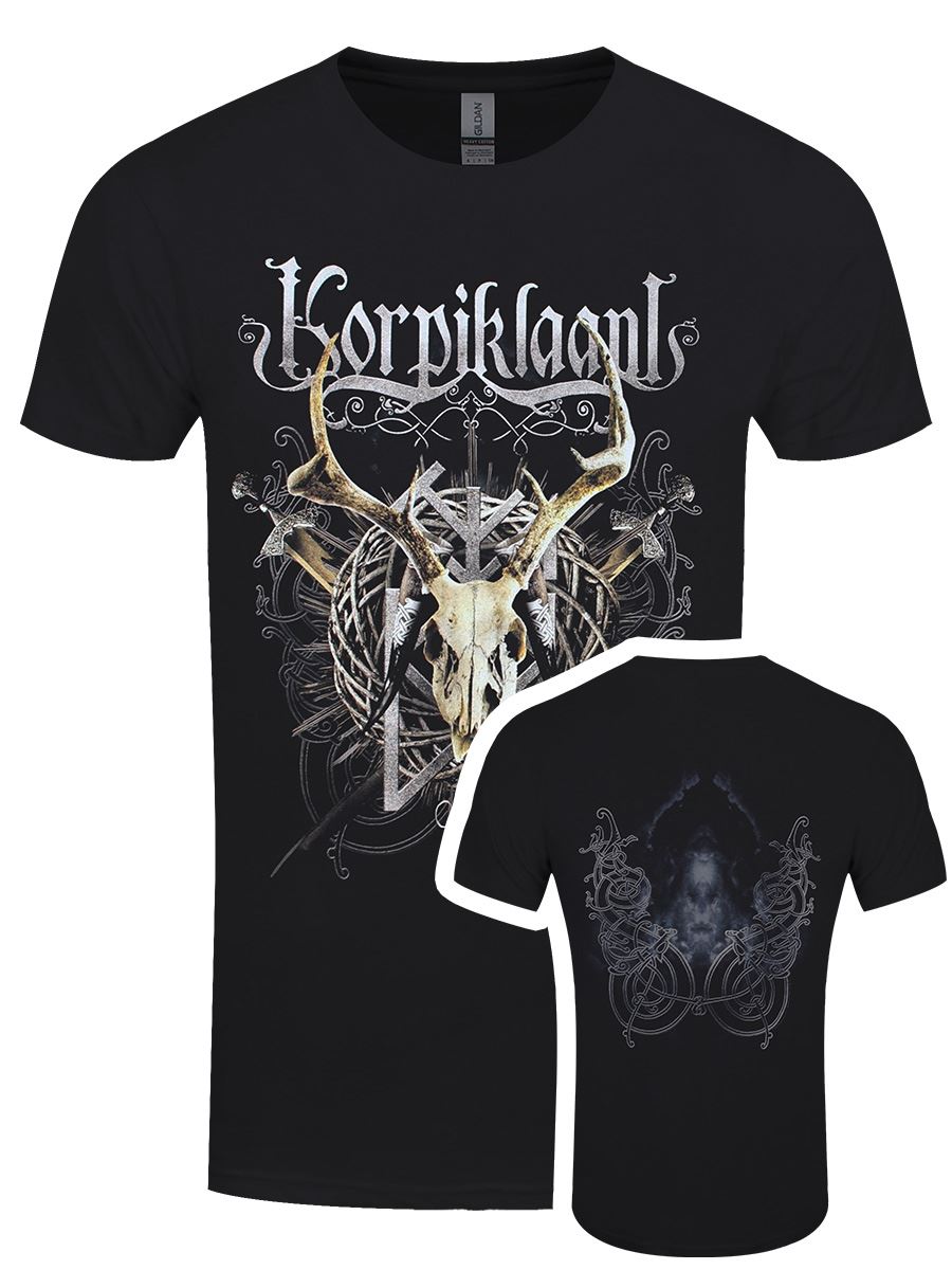 Korpiklaani Crest Mens Black T-Shirt - Picture 7 of 15