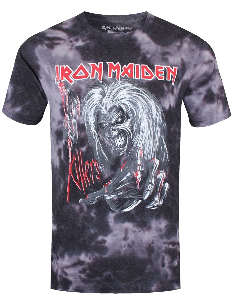 Iron Maiden Ed Kills Again Herren T-Shirt Grau & Schwarz - Bild 7 von 10