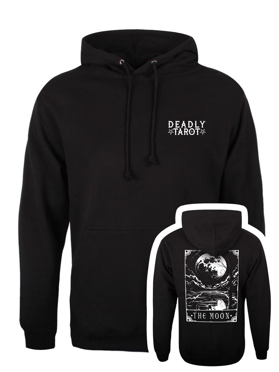 Deadly Tarot - The Moon Unisex Black Pullover Hoodie - Picture 3 of 26