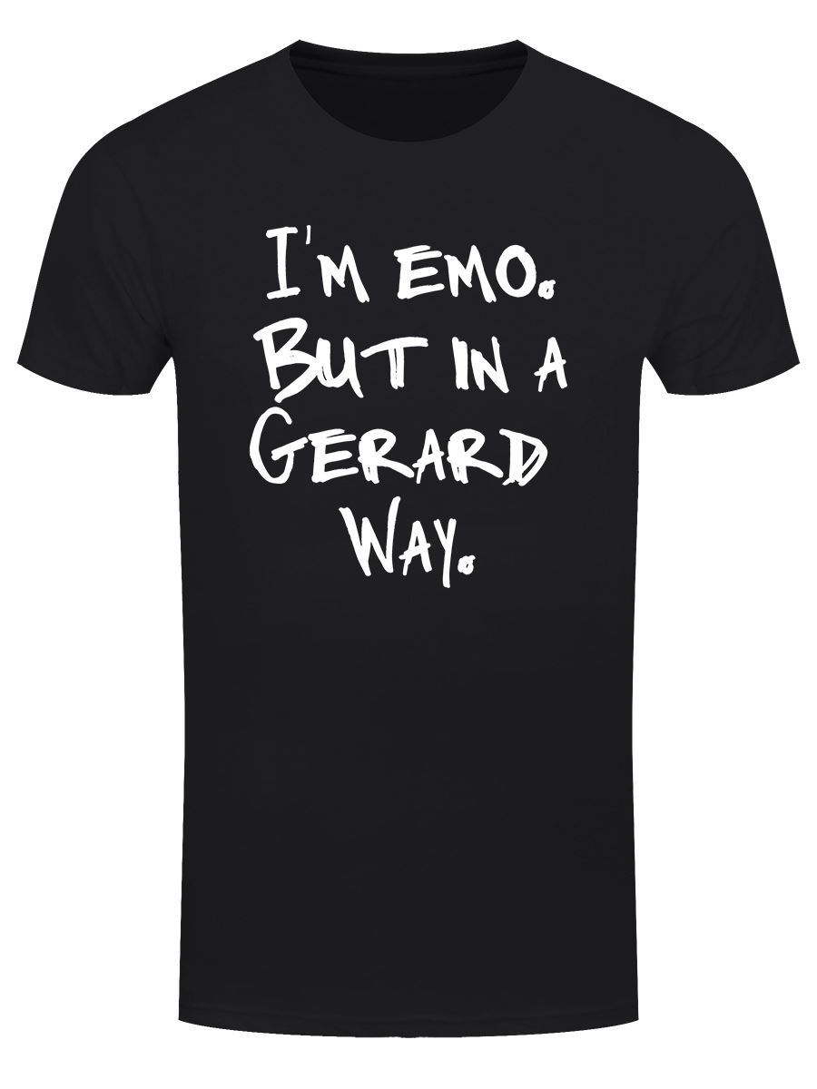 Im Emo But In A Gerard Way Mens Black T-Shirt - Picture 1 of 18