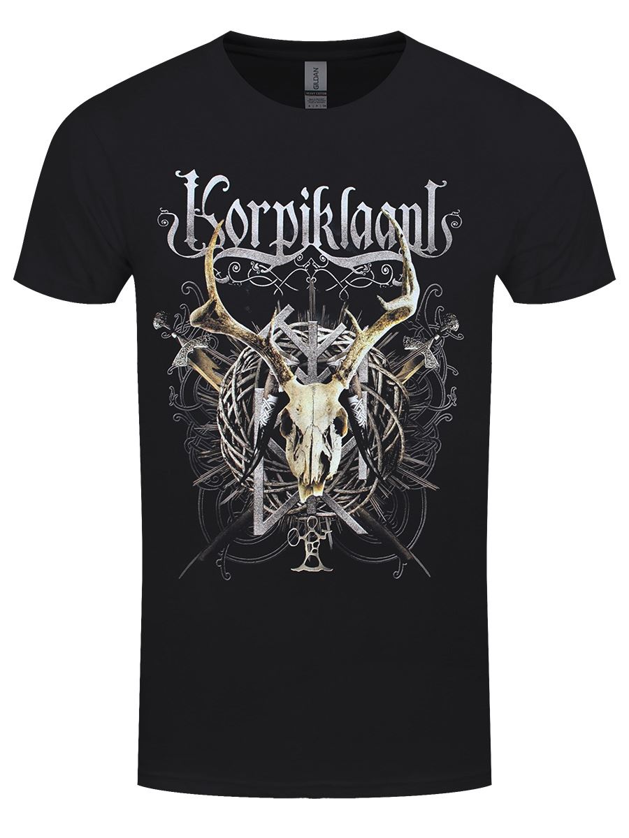 Korpiklaani Crest Mens Black T-Shirt - Picture 6 of 15