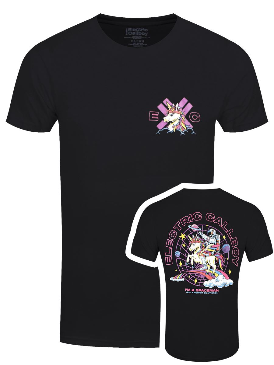 Electric Callboy Spaceman Einhorn Herren T-Shirt schwarz - Bild 13 von 15