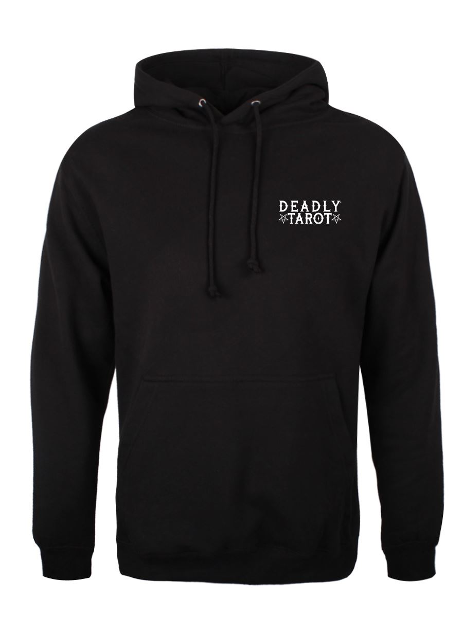 Deadly Tarot - The Moon Unisex Black Pullover Hoodie - Picture 2 of 26
